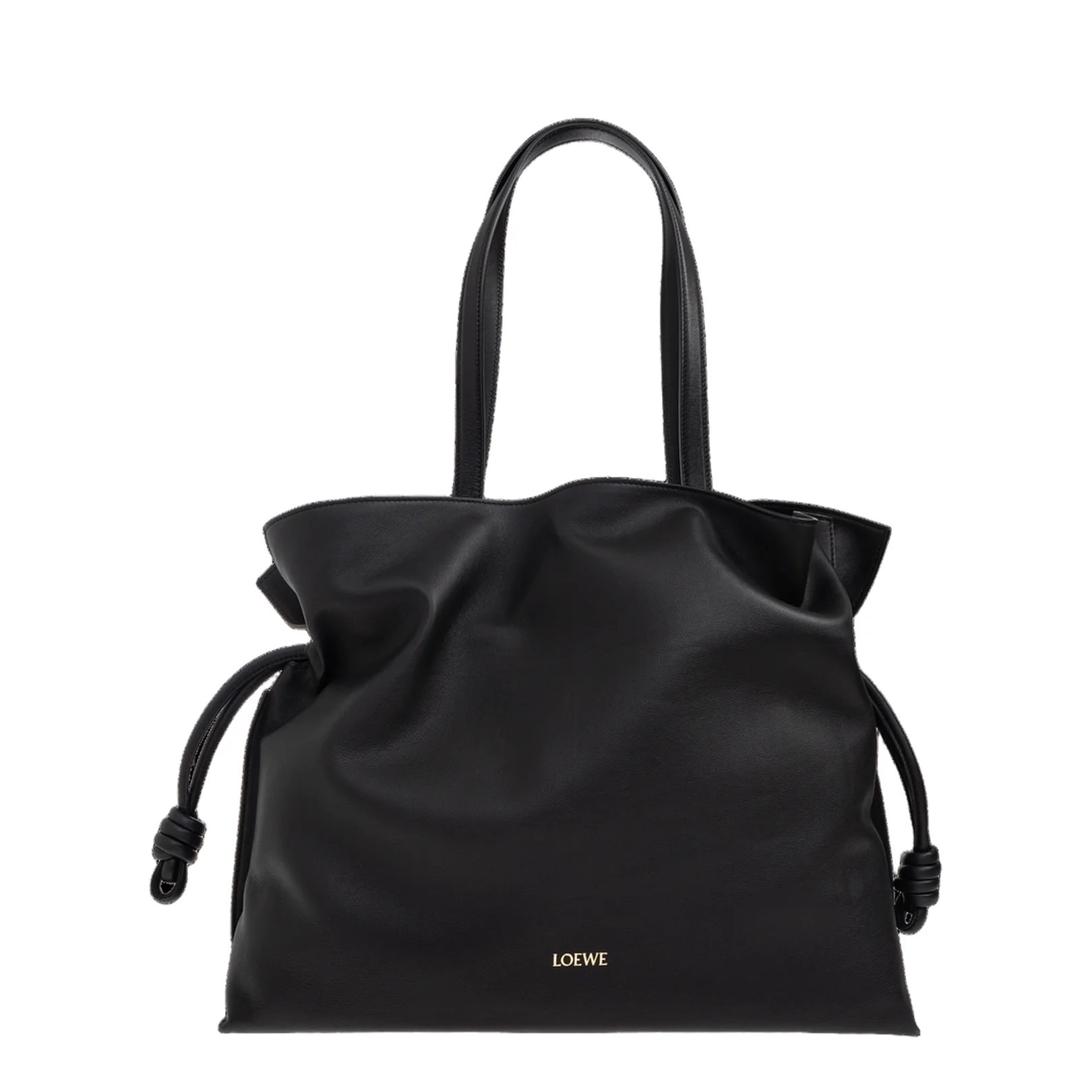 Flamenco XL Leather Shoulder Bags - Black