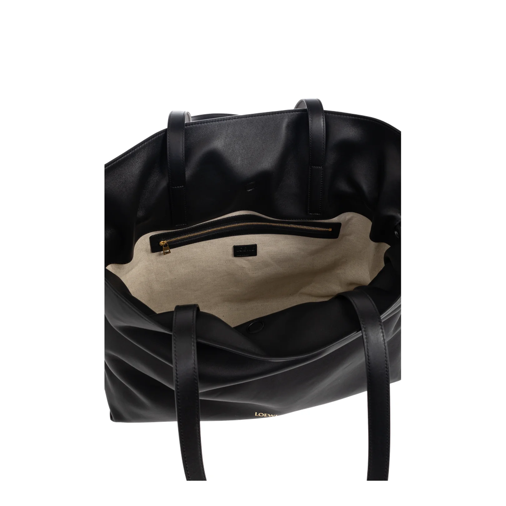 Flamenco XL Leather Shoulder Bags - Black - Image 5