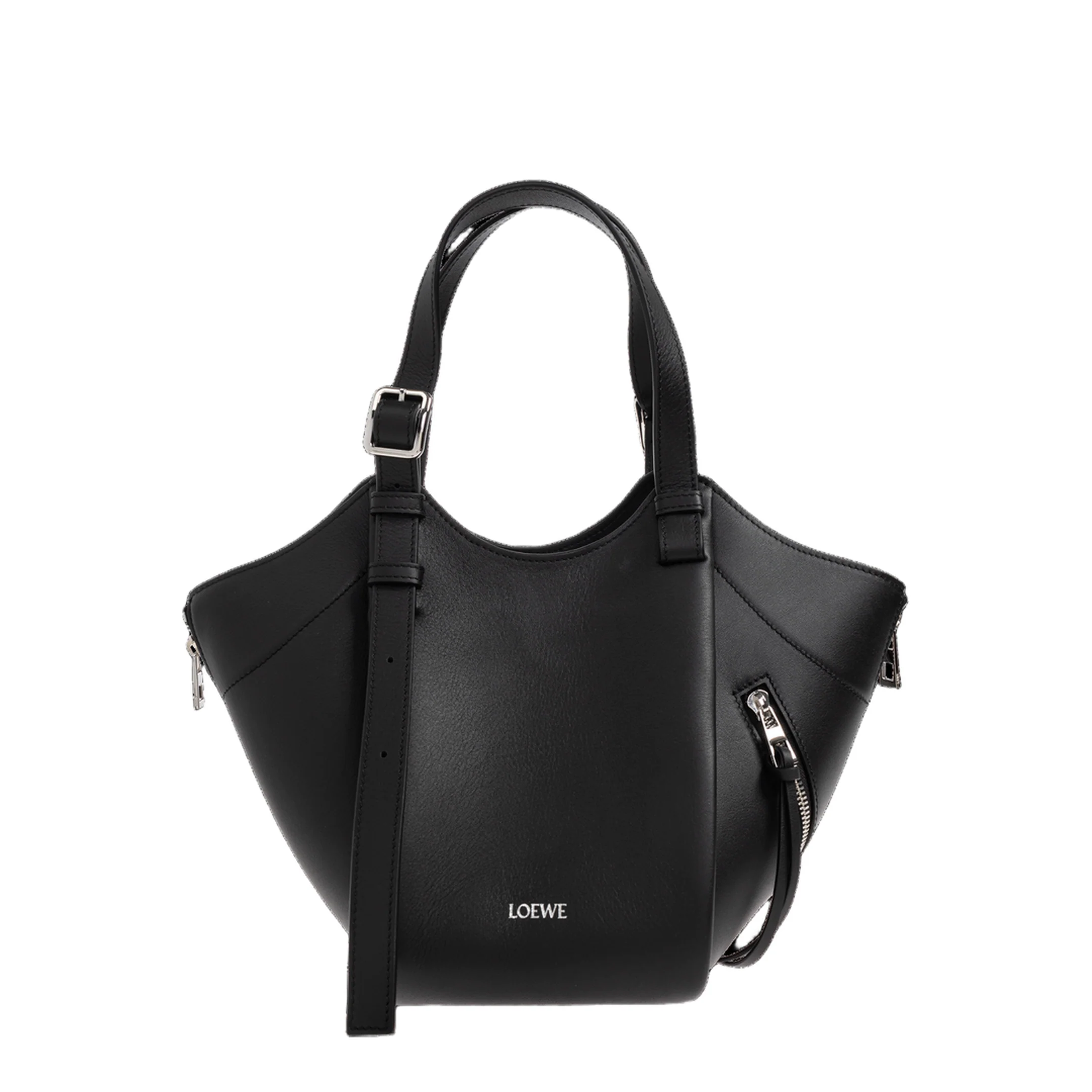 Hammock Flip Medium Shoulder Bag - Black