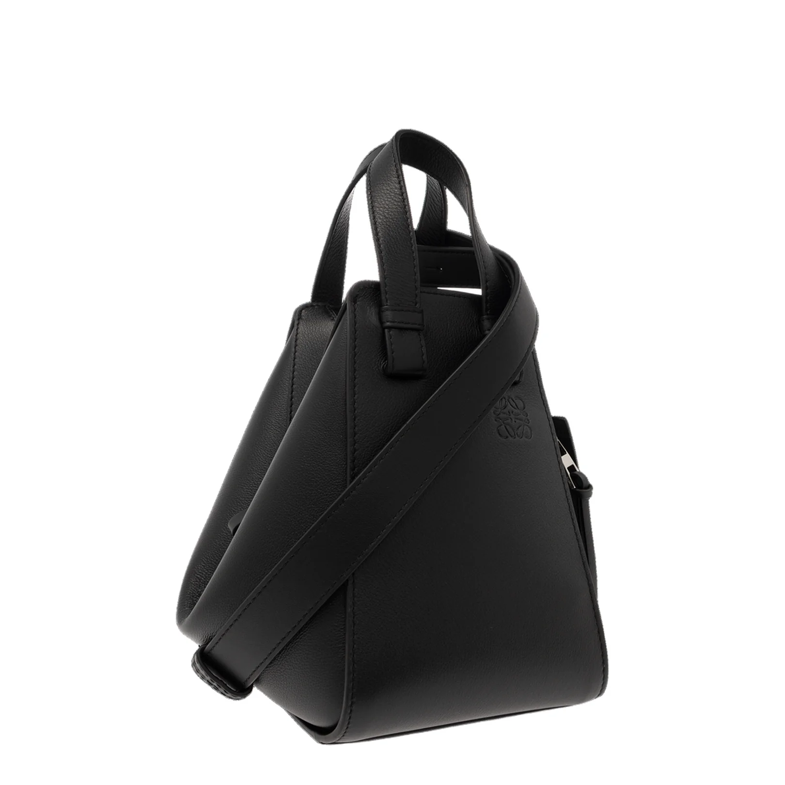 Hammock Leather Shoulder Bag - Black - Image 4