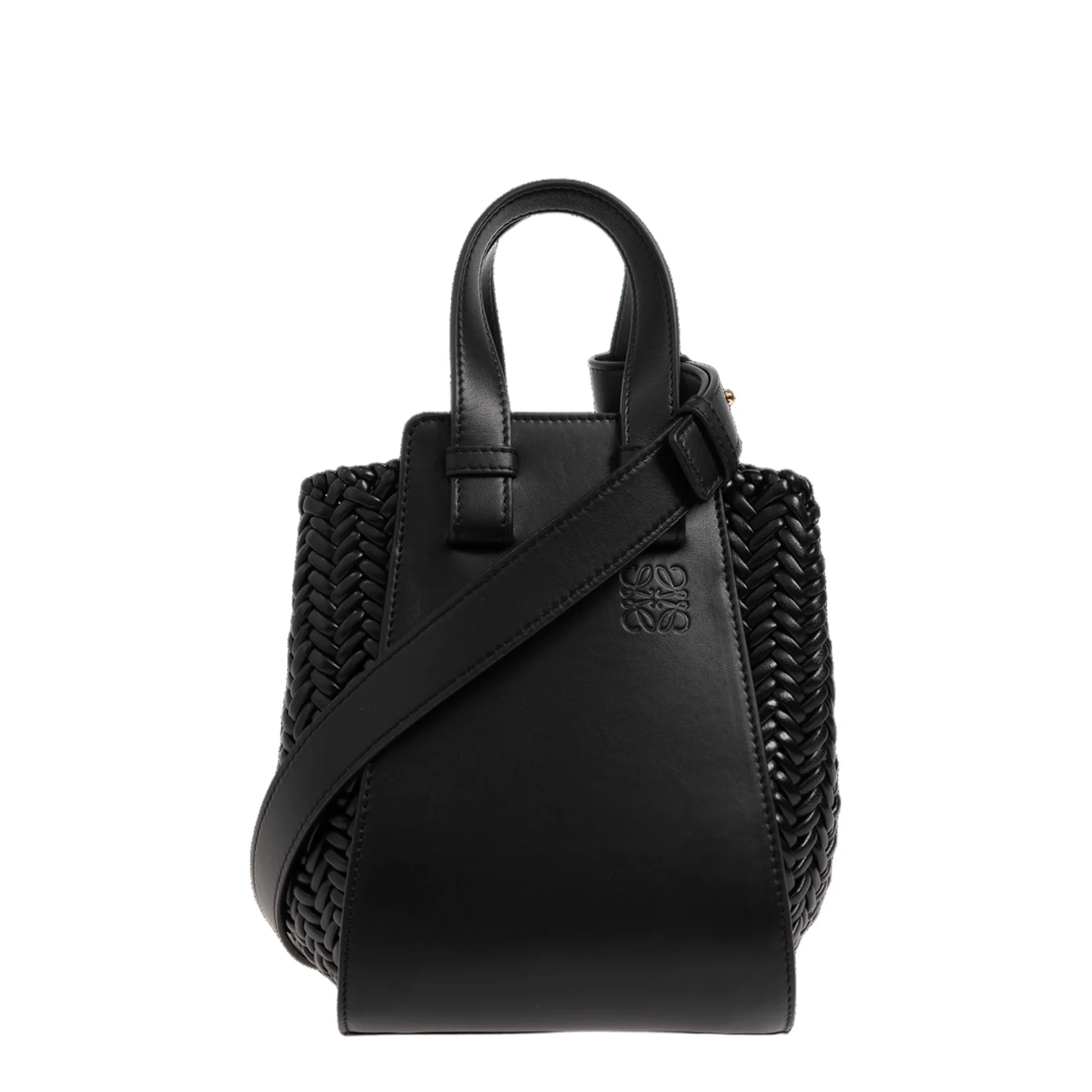 Hammock Calfskin Shoulder Bag - Black
