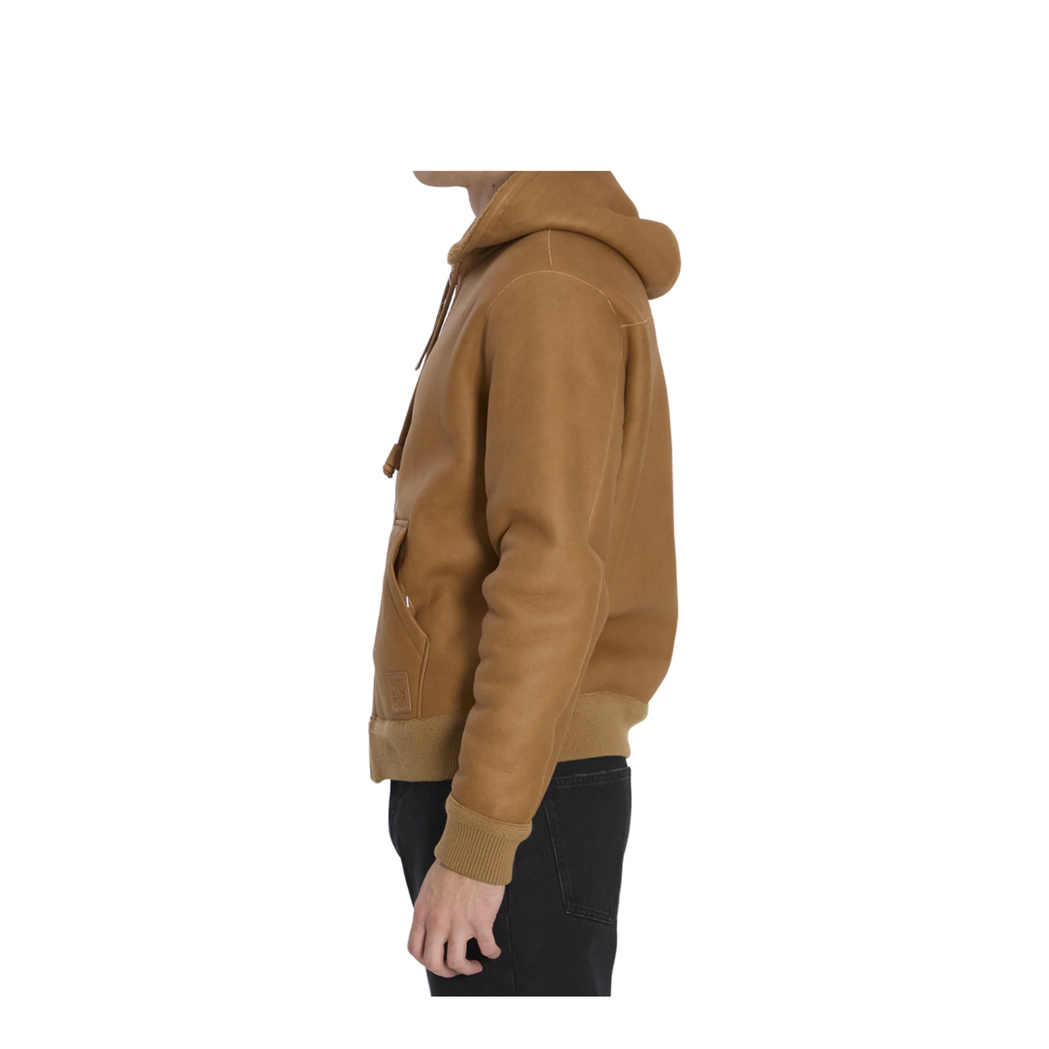 Hooded Leather Jacket - Image 3