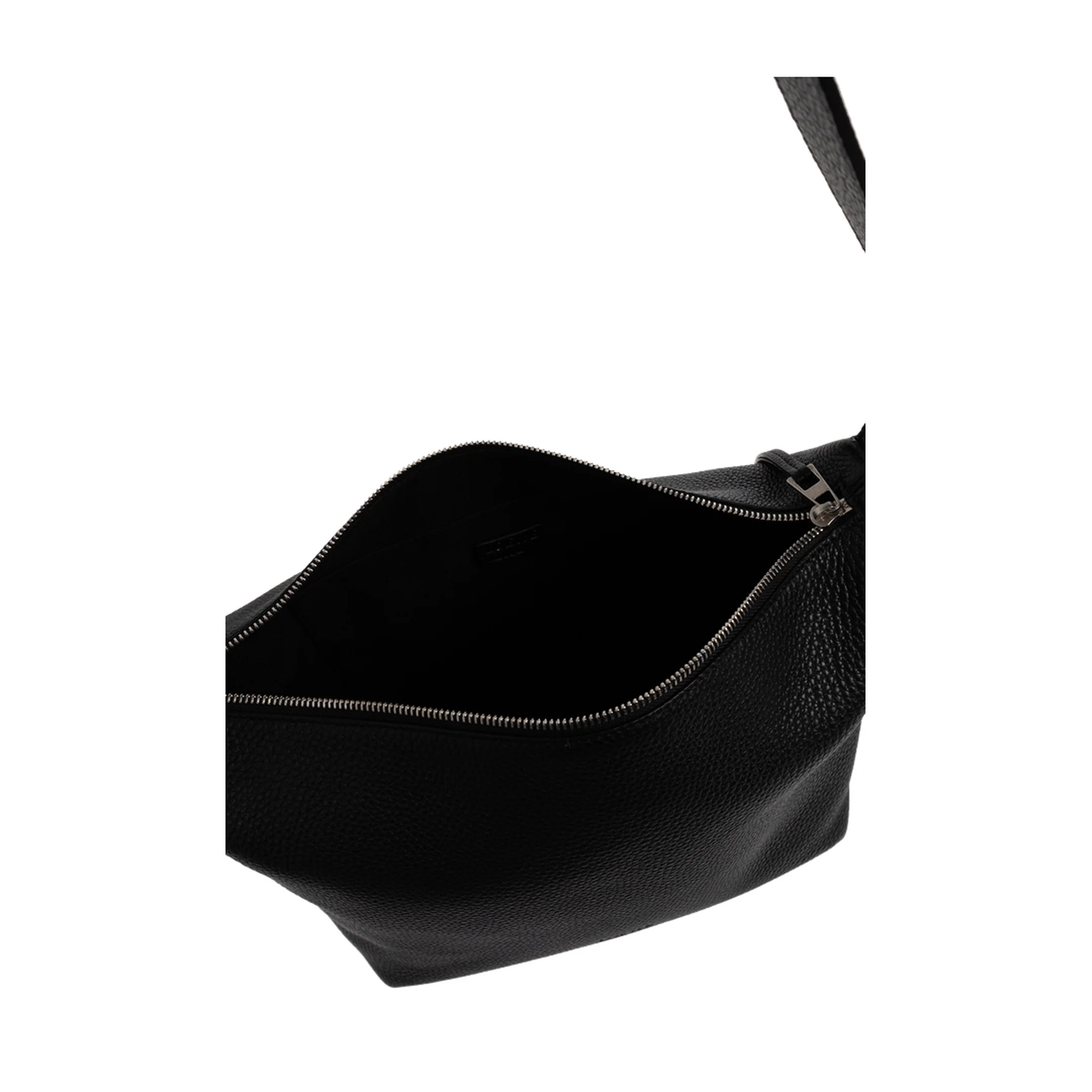 Loop Cubi Medium Calfskin Shoulder Bag - Black - Image 5
