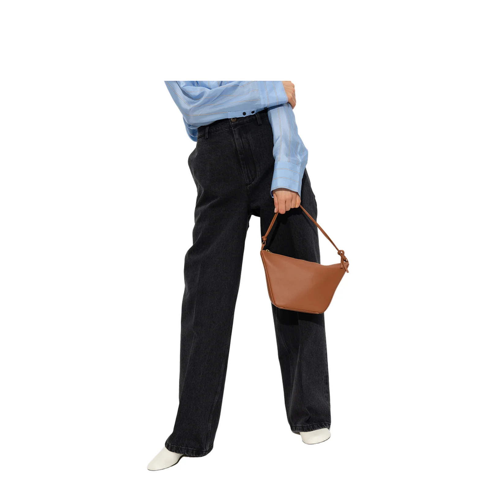 Hammock Mini Leather Shoulder Bag - Tan - Image 2