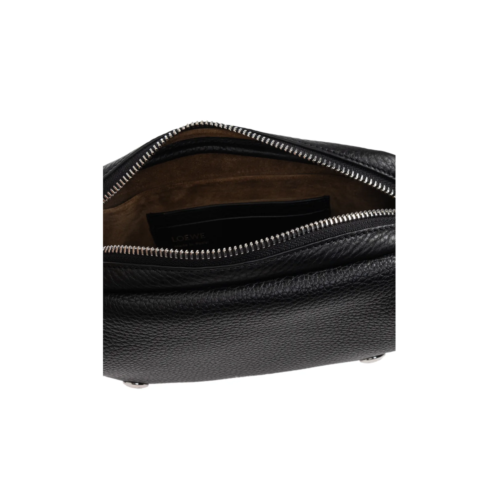 Pebble Small Leather Messenger Bags - Black - Image 5