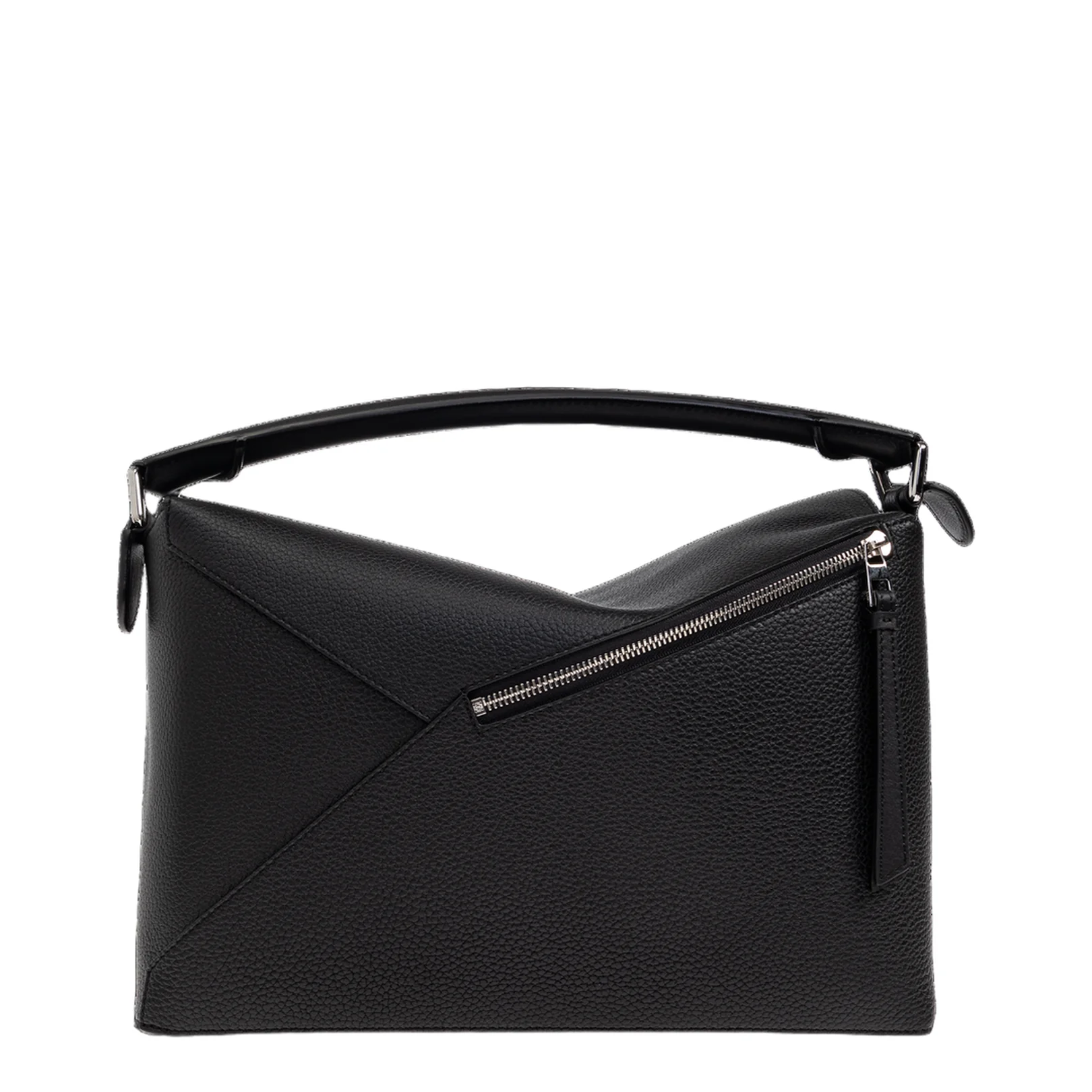 Puzzle Large Leather Shoulder Bags - Black - Image 3
