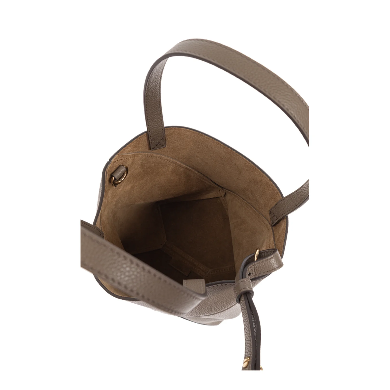 Puzzle Fold Mini Leather Tote Bags - Taupe - Image 5