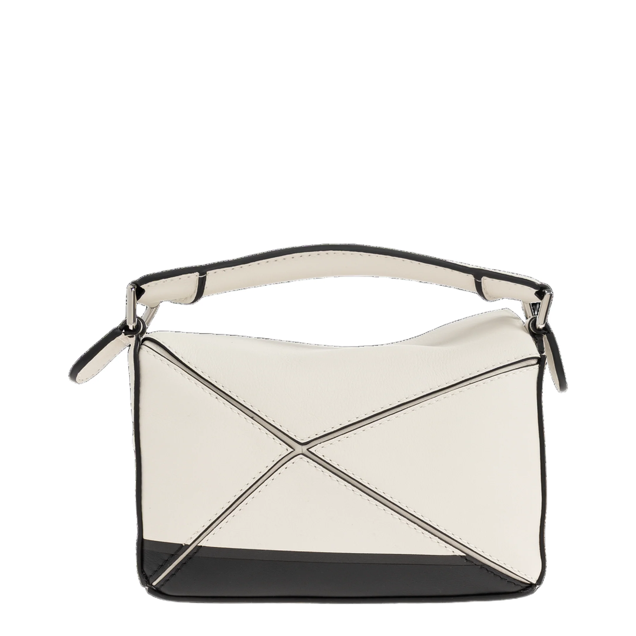 Futurist Cat Puzzle Mini Crossbody Bag - White - Image 3