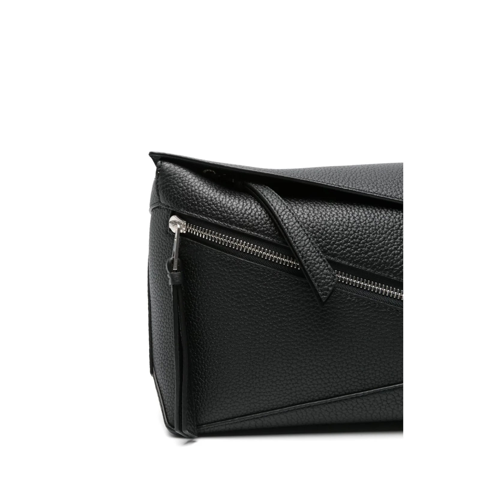 Puzzle Edge Small Calfskin Bumbag - Black - Image 5