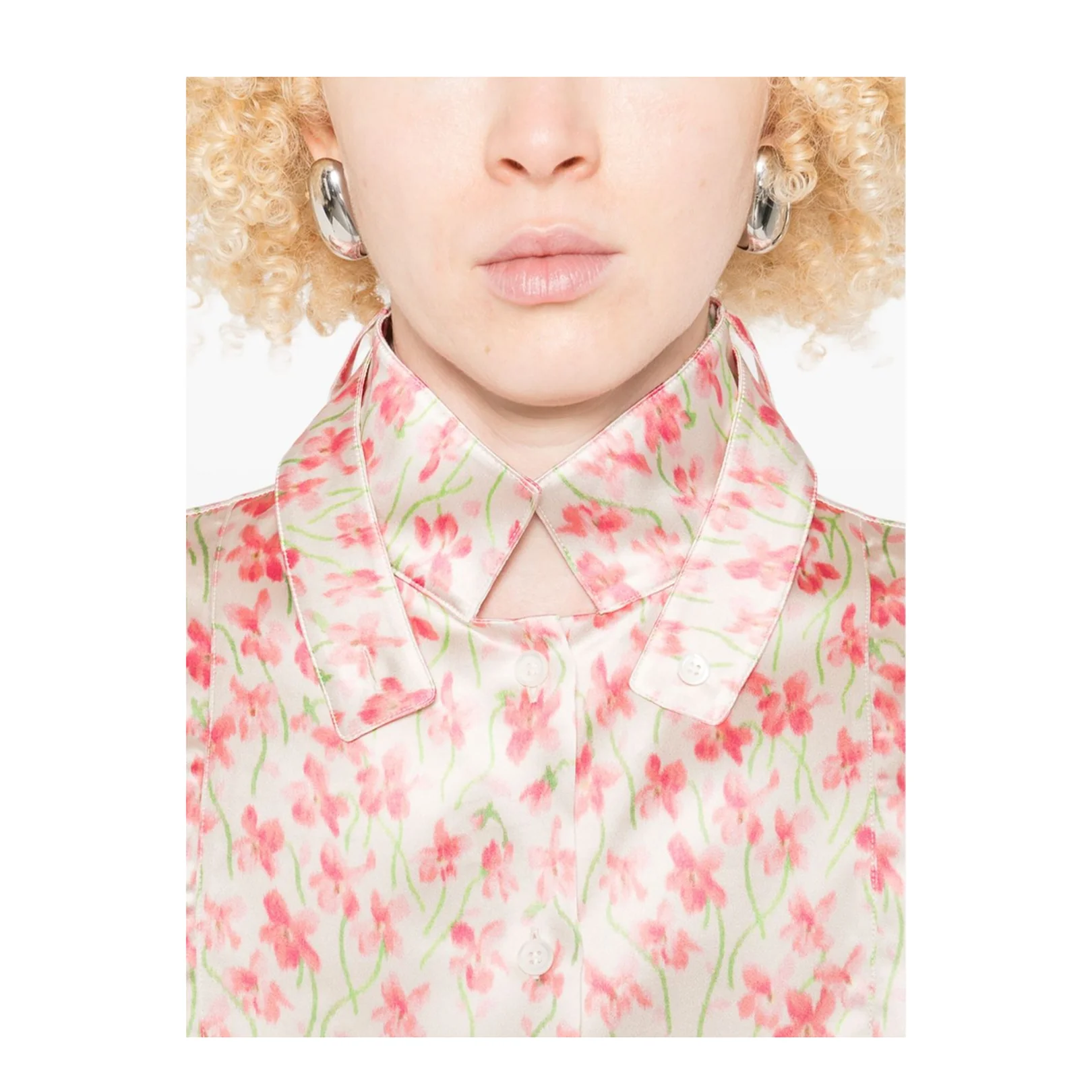 Shirt in Viscose White - Image 5