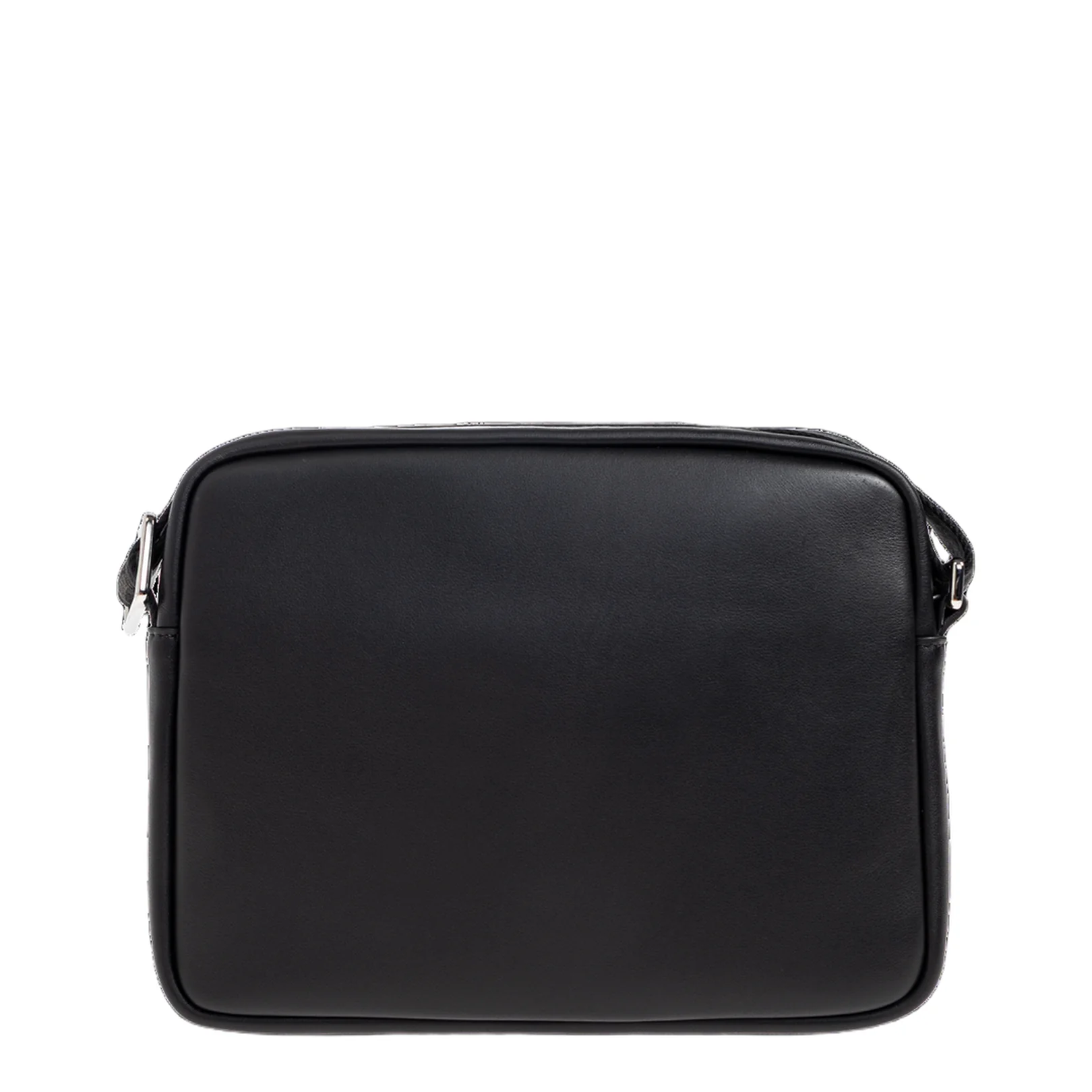 Pebble Small Calfskin Messenger Bags - Black - Image 3