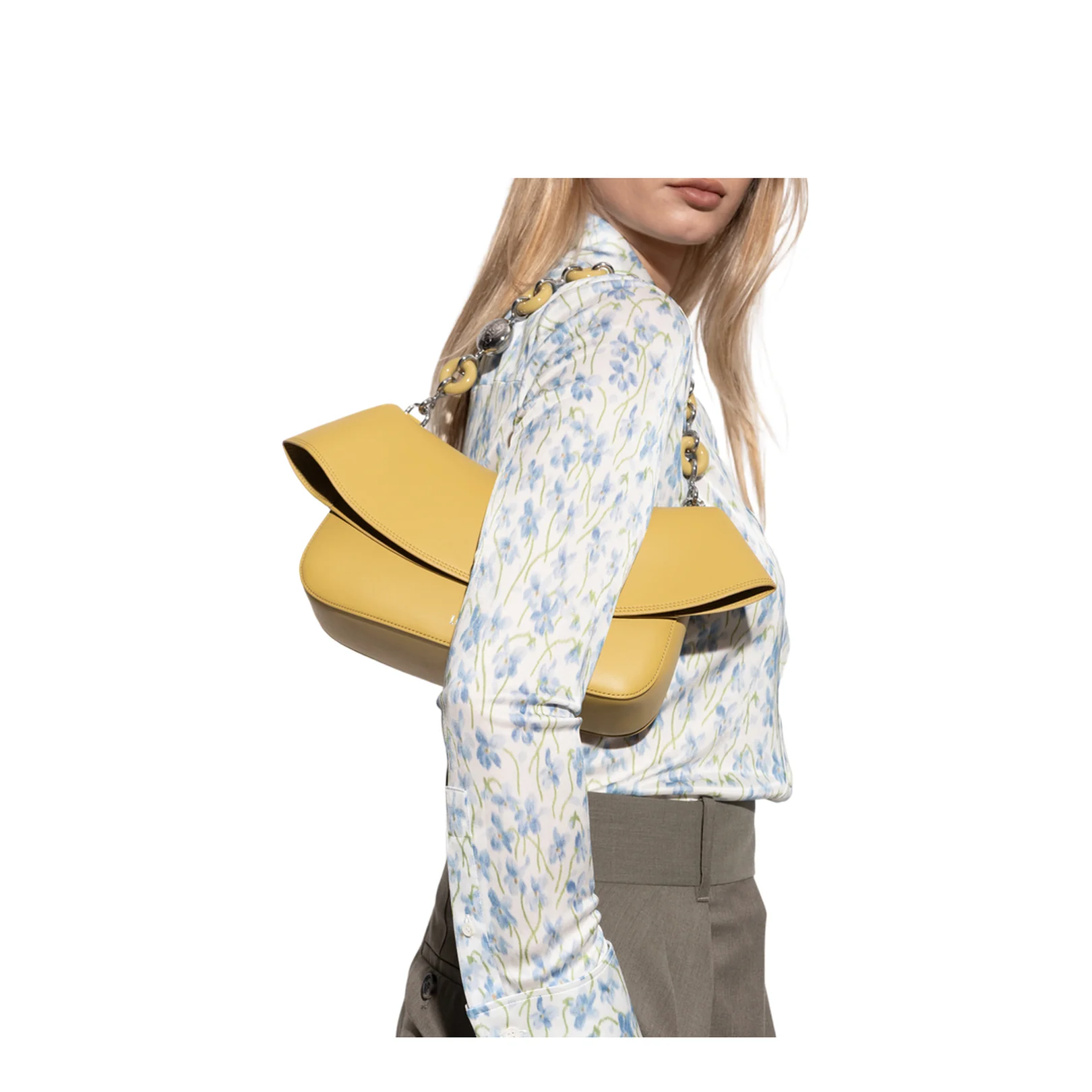 Ola Medium Calfskin Shoulder Bag - Ginger - Image 2