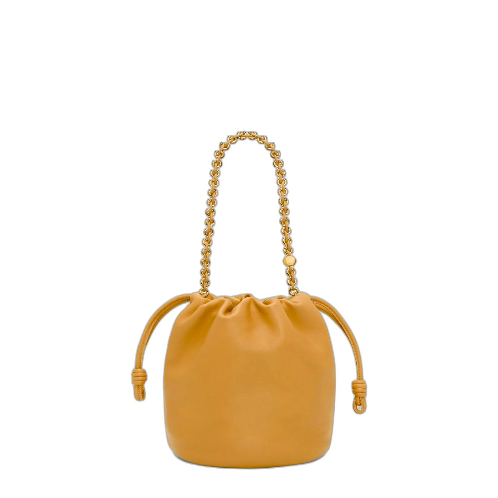 Flamenco Purse Nappa Lambskin Bucket Bags - Yellow - Image 3