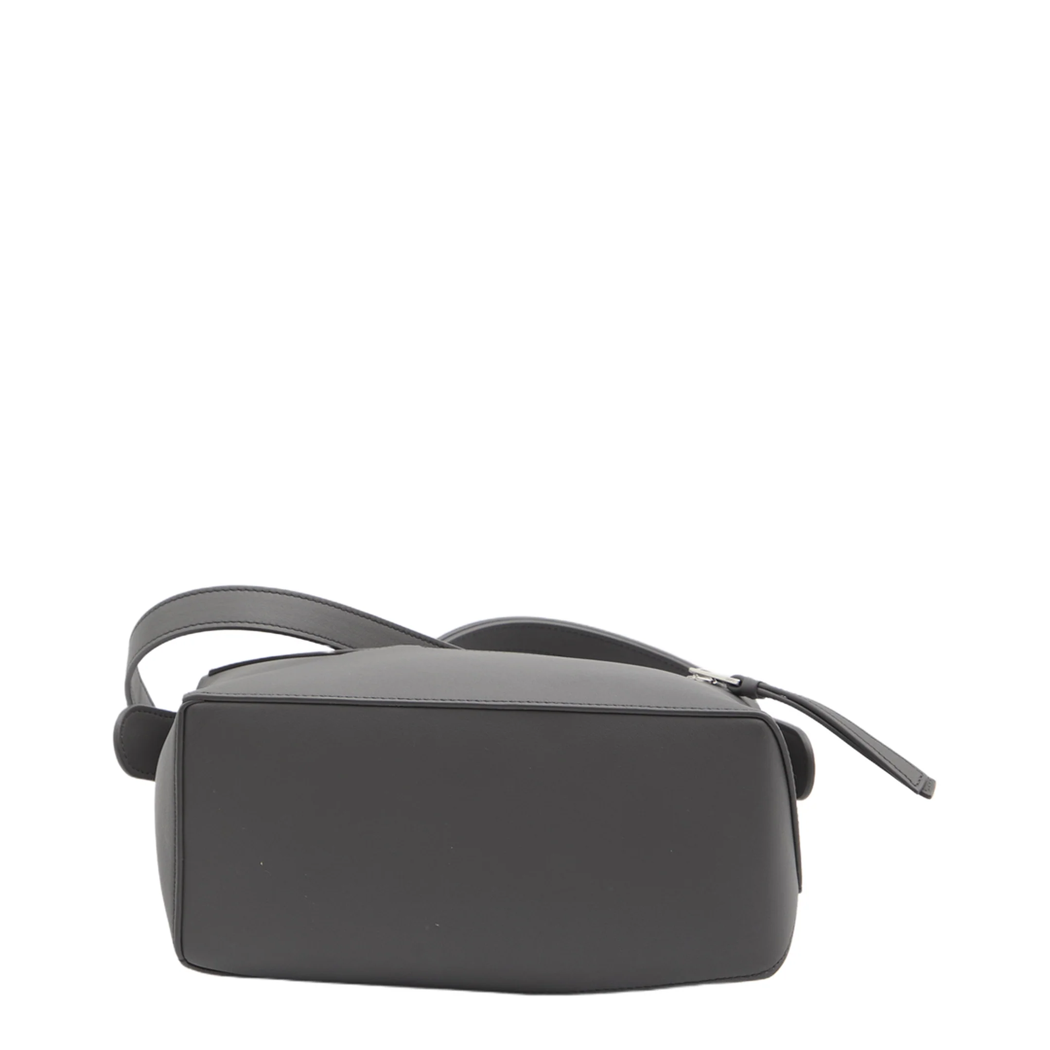 Puzzle Edge Small Calfskin Shoulder Bag- Grey - Image 3