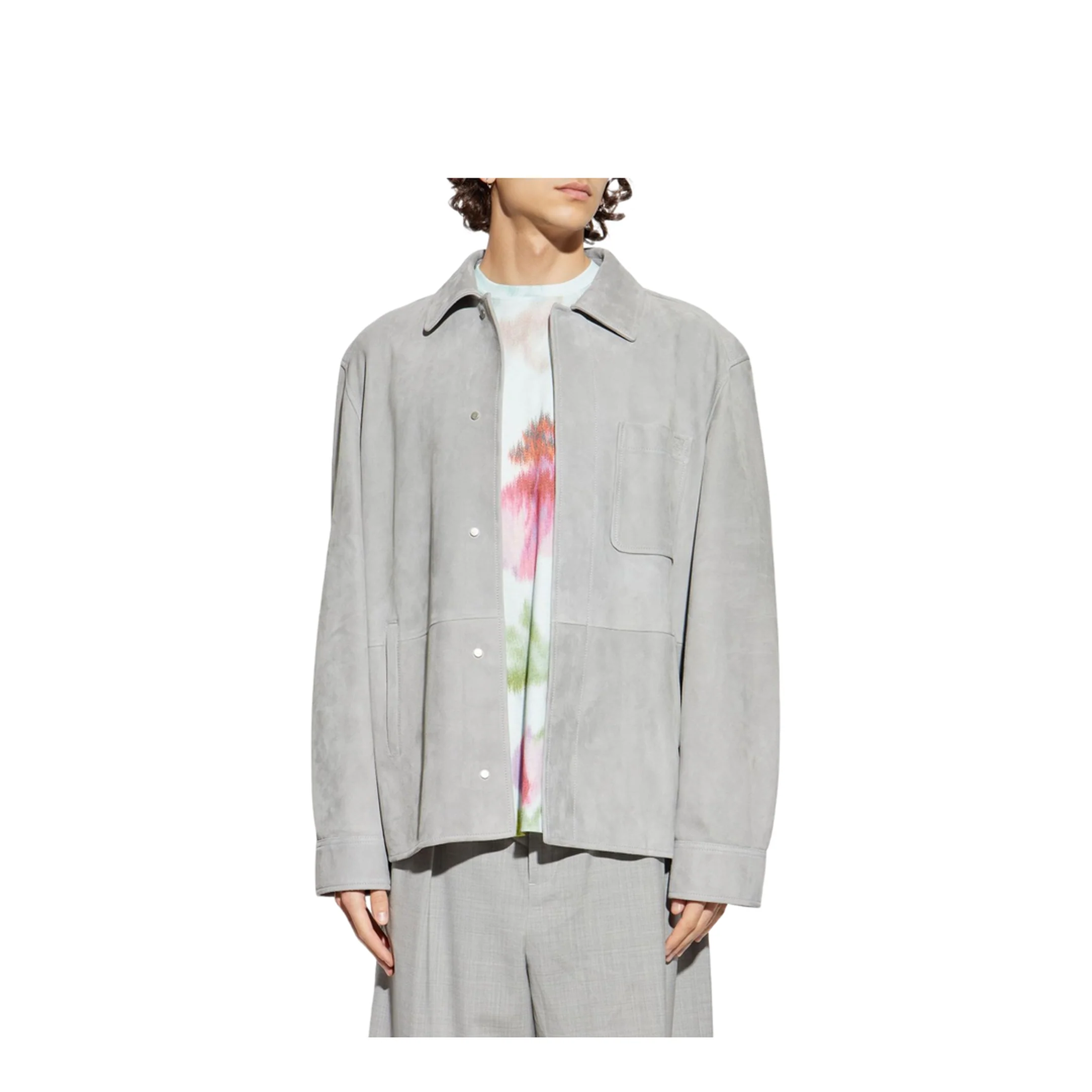 Suede Leather Overshirt - Image 4