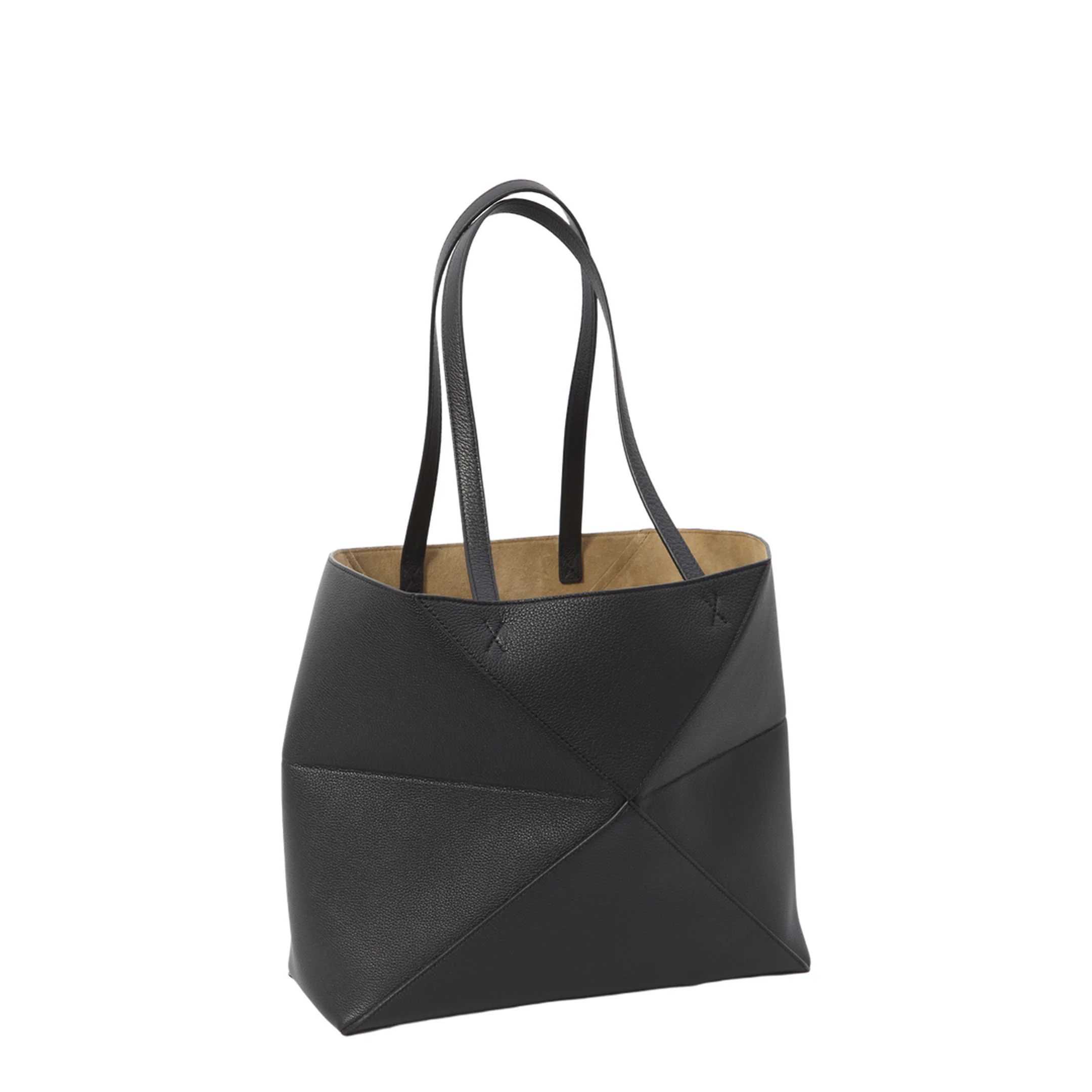 Puzzle Fold Horizontal Medium Tote Bag - Black - Image 2