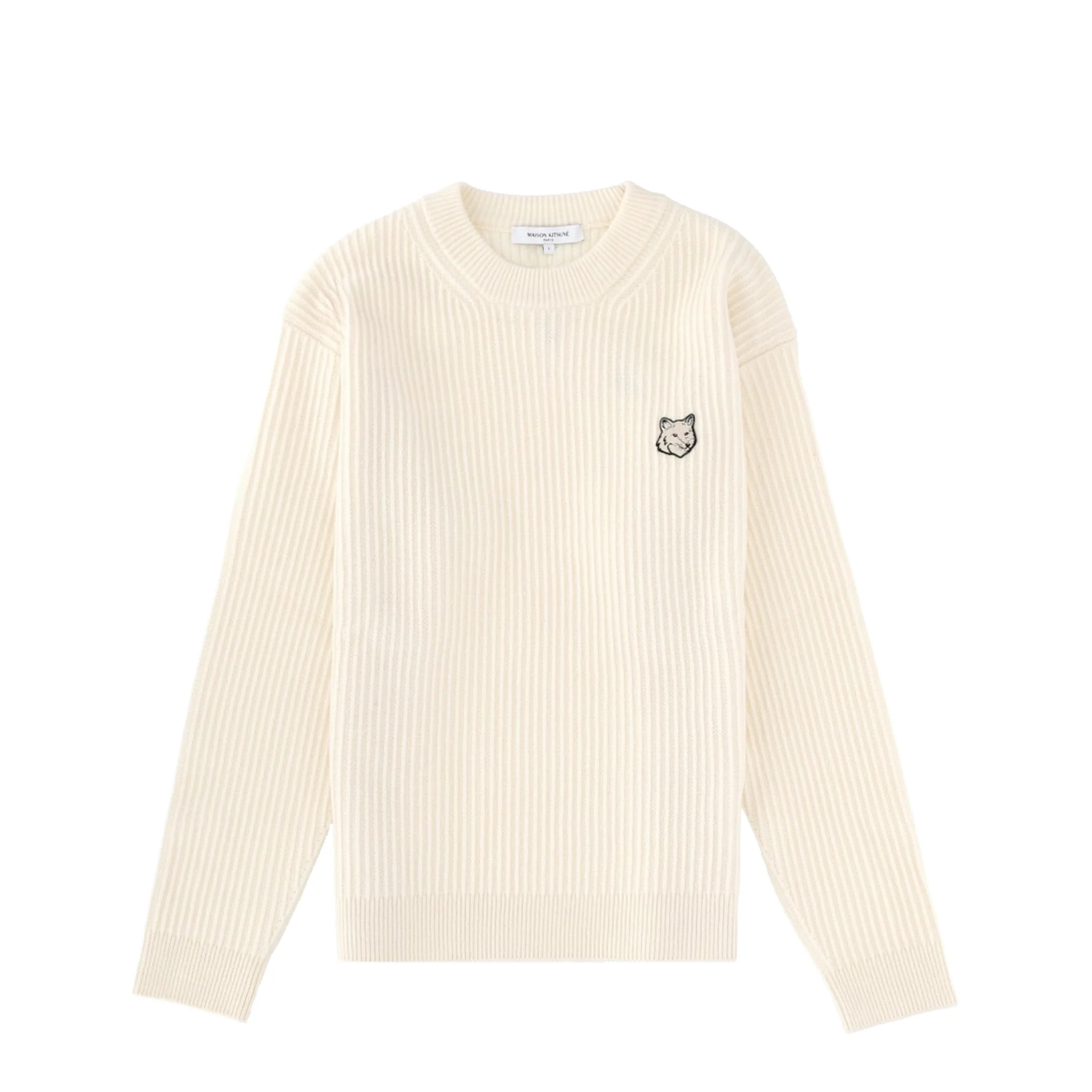 Ribbed Knit with Fox Patch