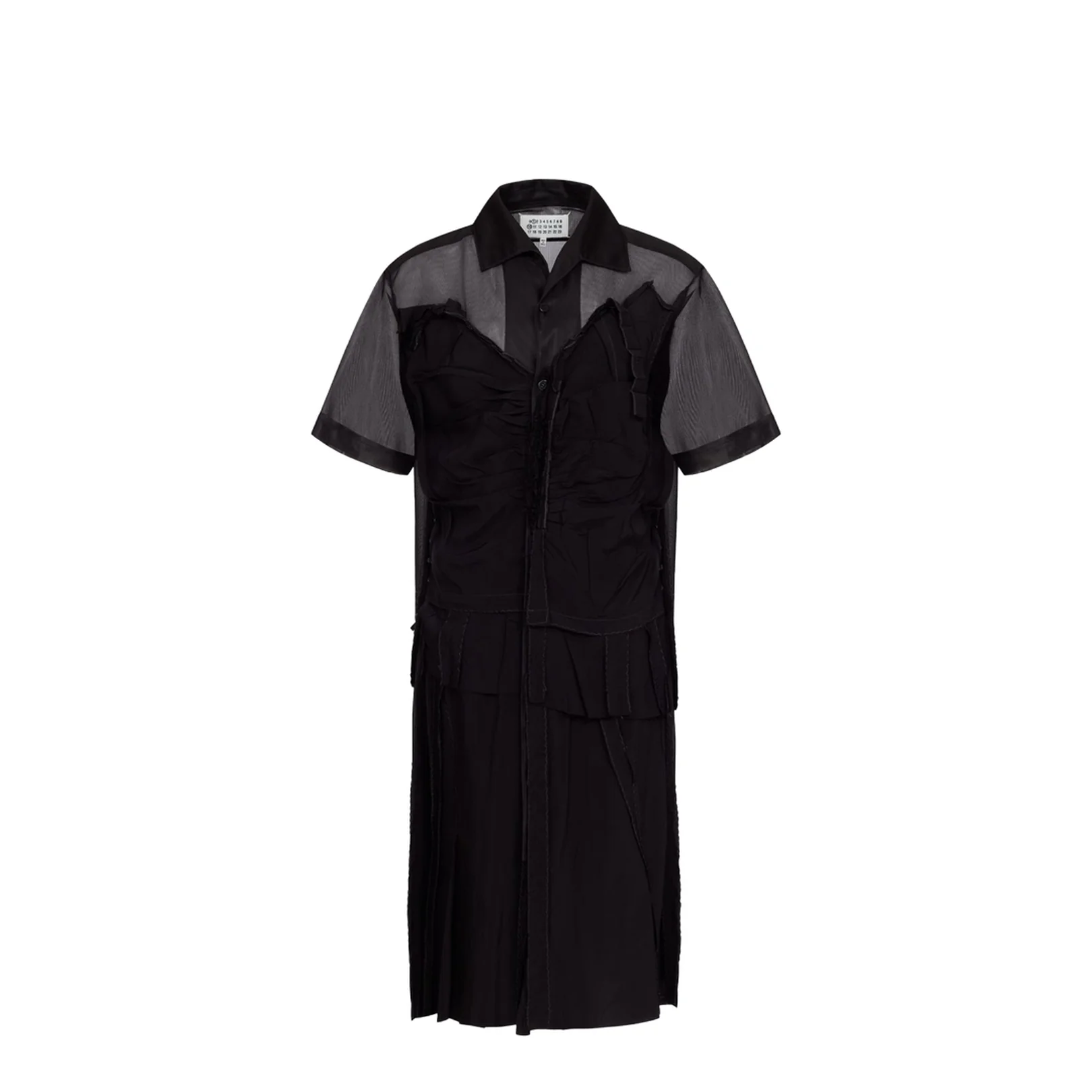 Black Mesh Design Dress