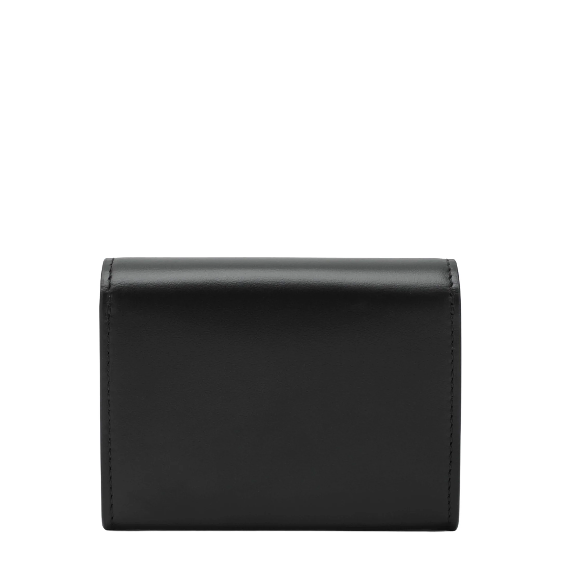 Compact Black Wallet with Logo - Image 2
