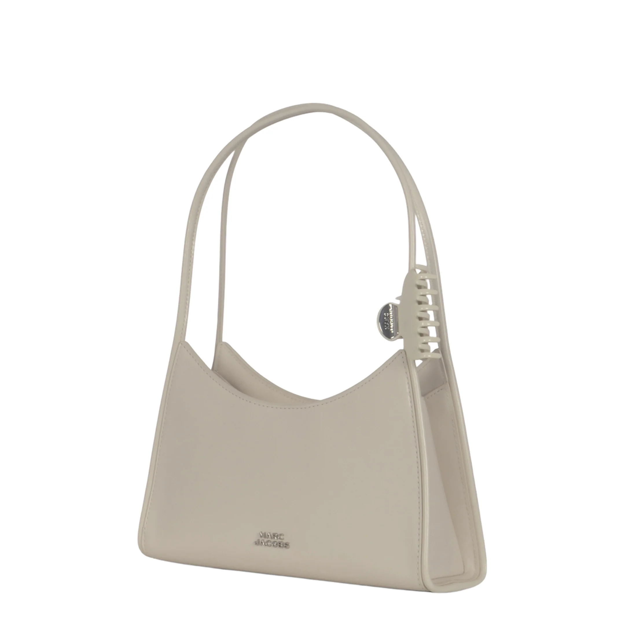 Glam Claw Clip Shoulder Bag - White - Image 2