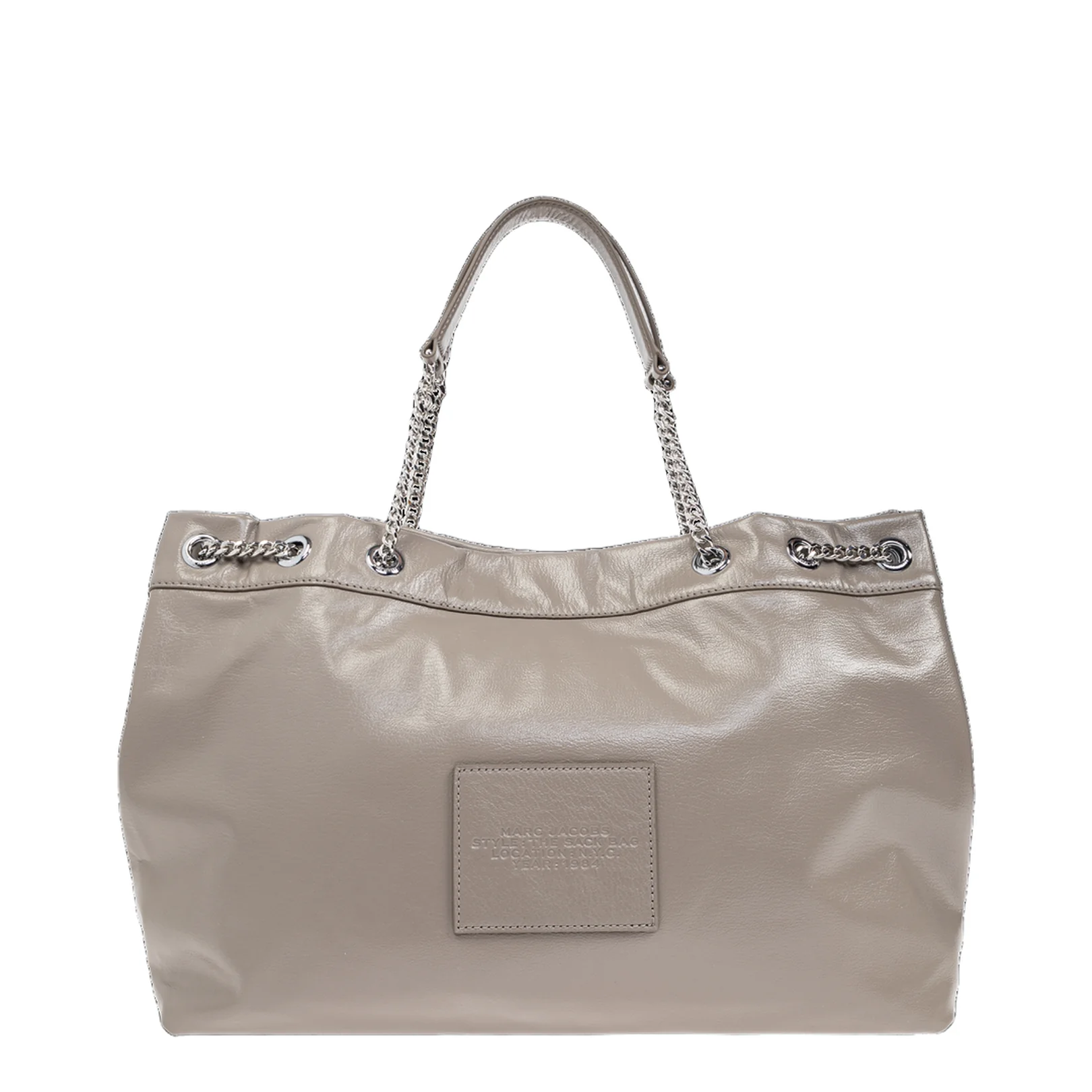 The Sack Leather Shoulder Bag - Beige - Image 3