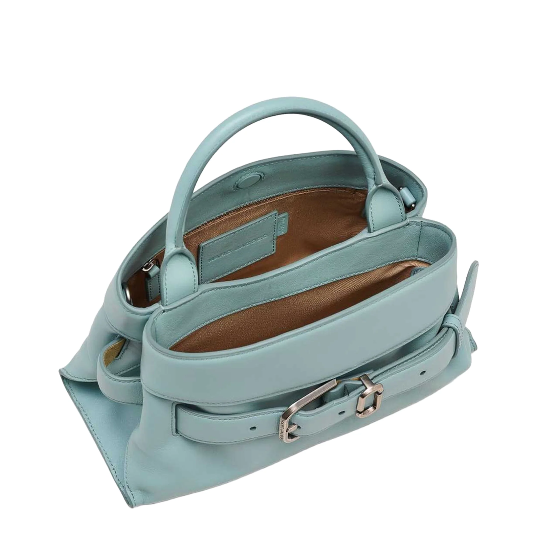 Satchel Small Leather Handbag Blue - Image 4