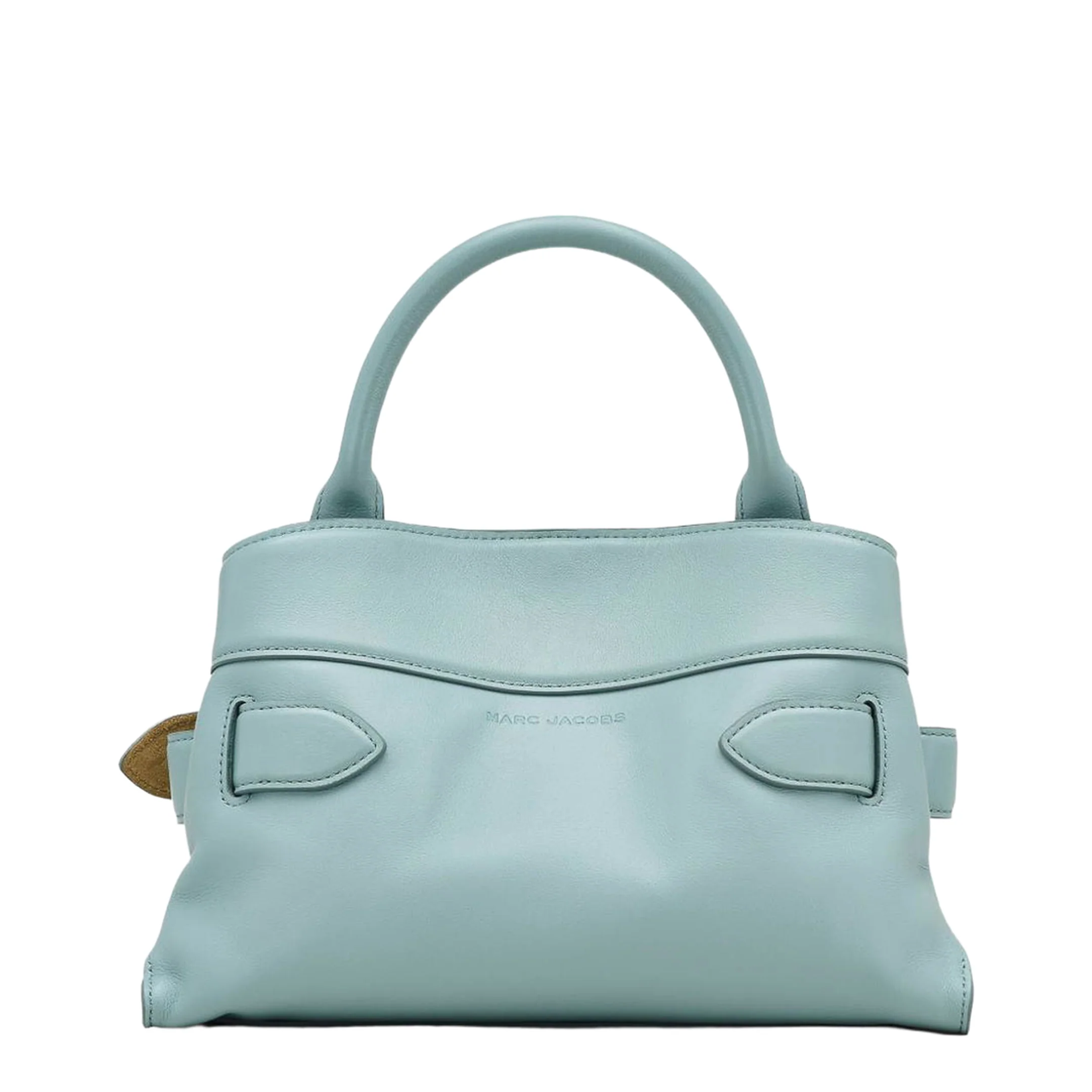 Satchel Small Leather Handbag Blue - Image 5