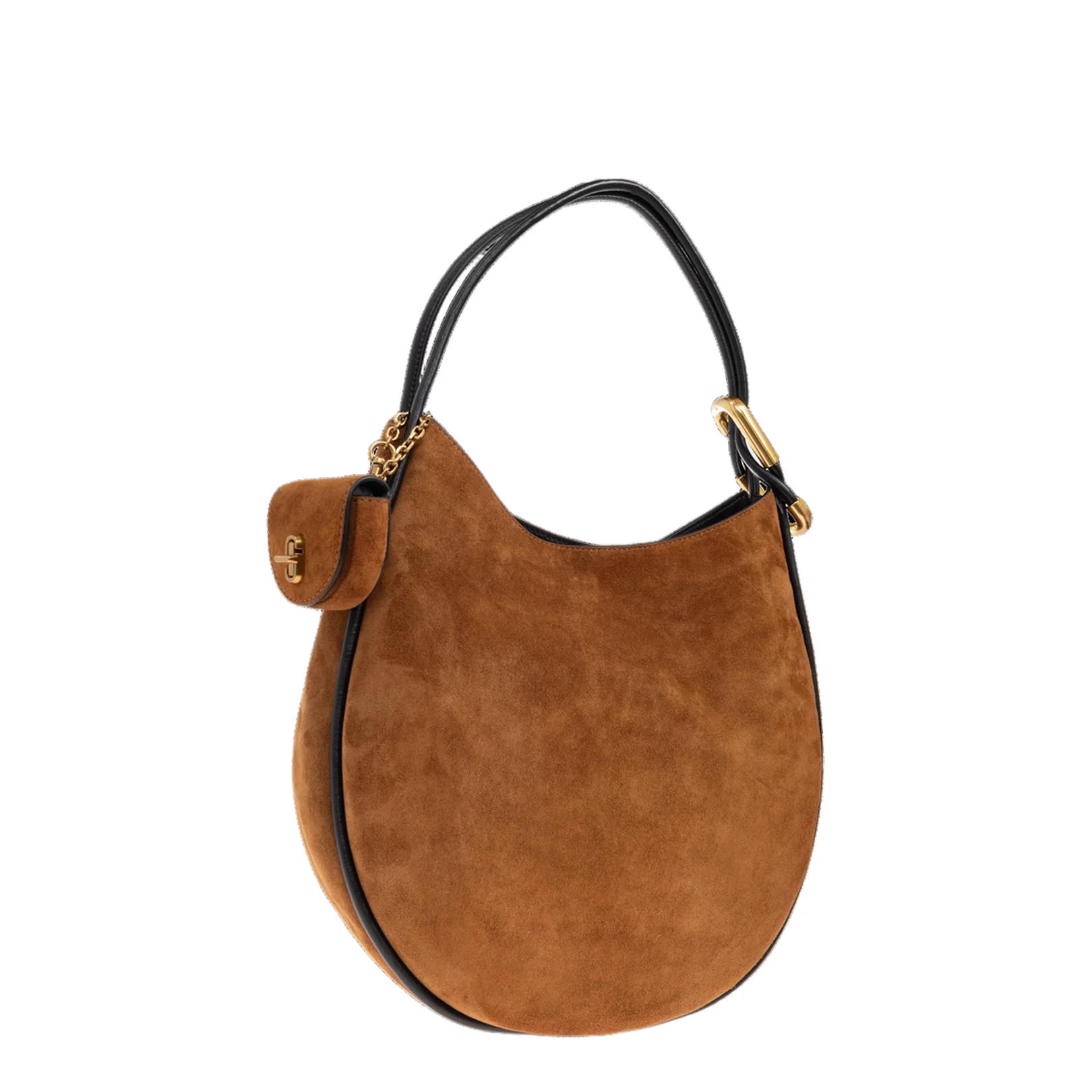 The Suede Large Dual Hobo Bag Copper - Image 4