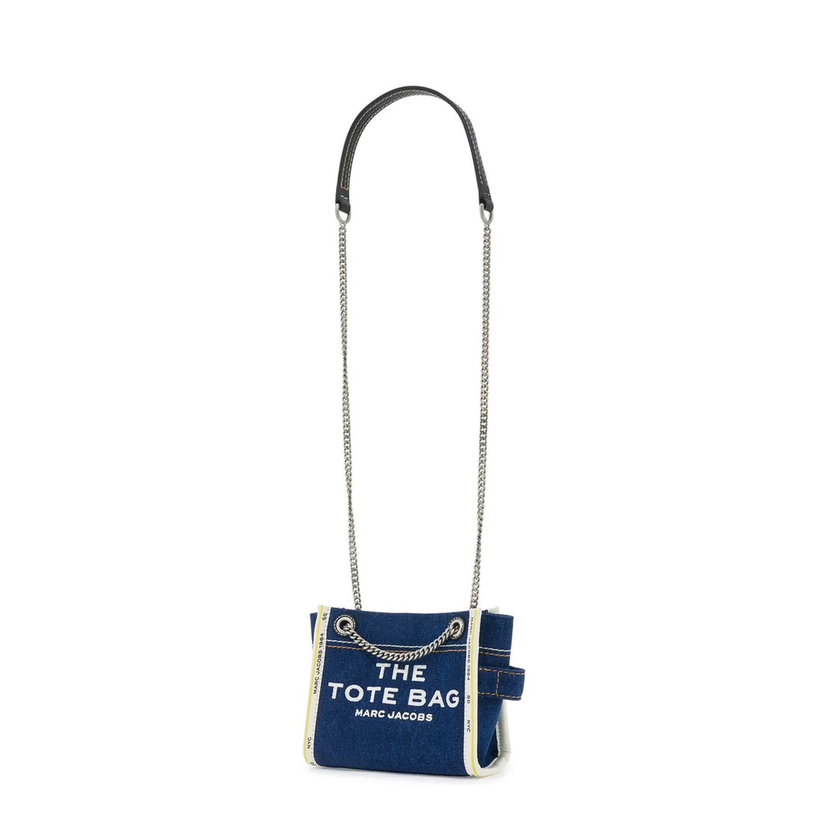 The Denim Chain Crossbody Tote Bag - Image 2