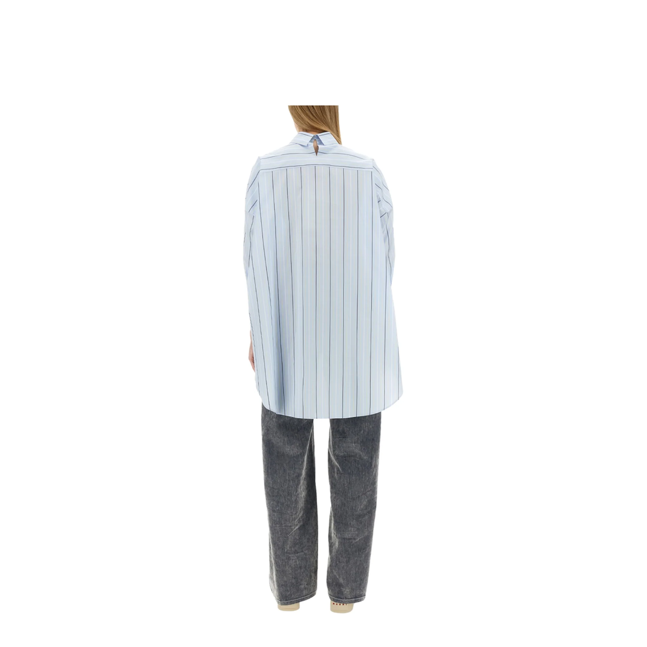 Asymmetrical Striped Shirt - Image 3