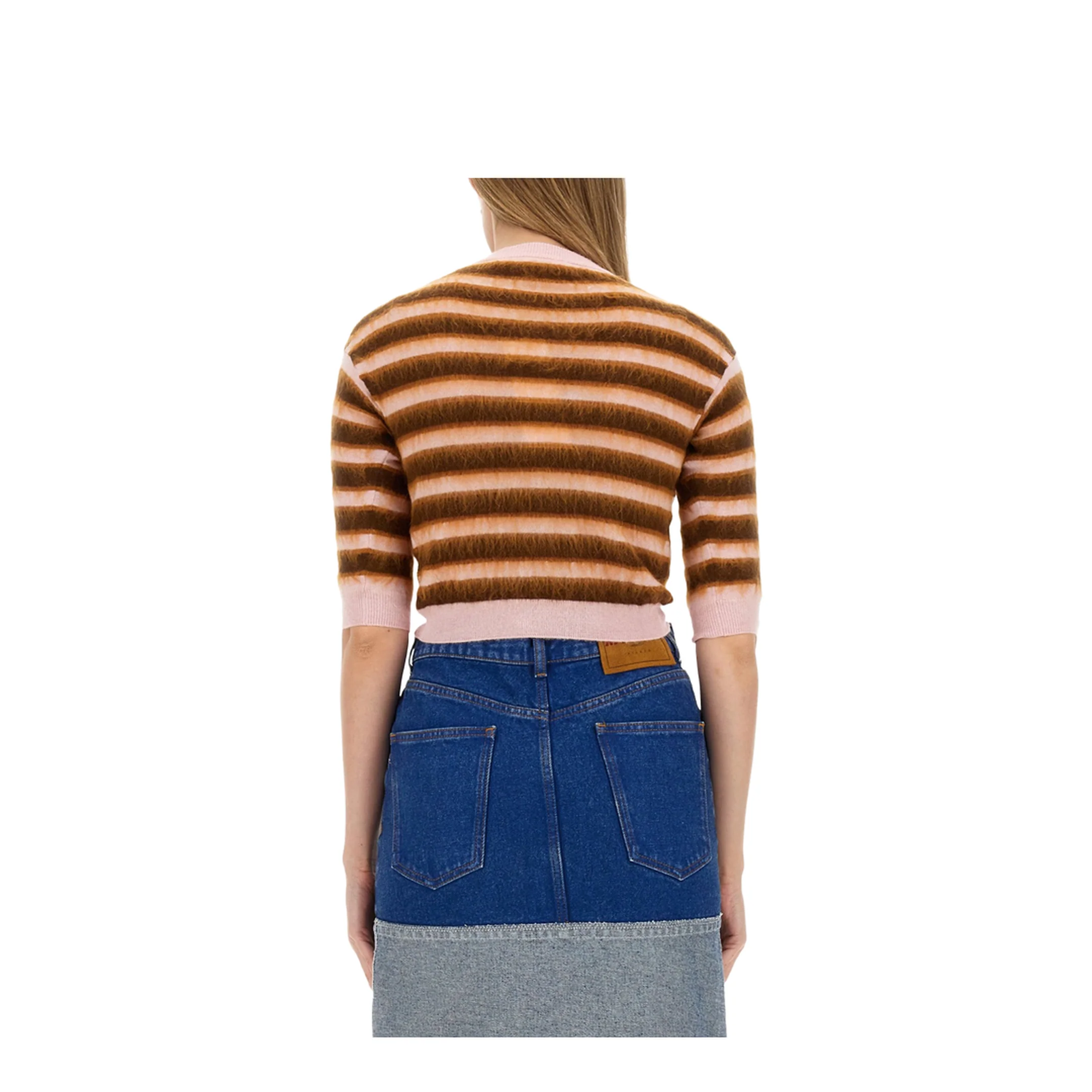 Cardigan with Stripe Pattern - Image 4