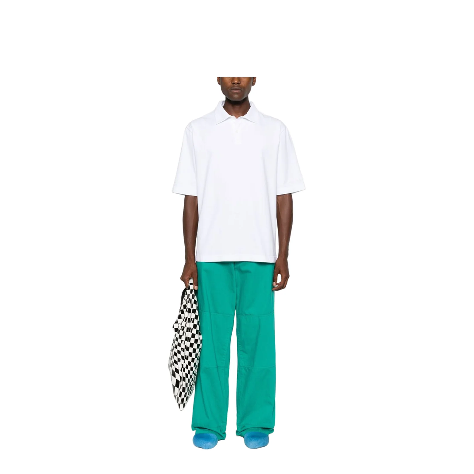 White Organic Cotton Polo - Image 4
