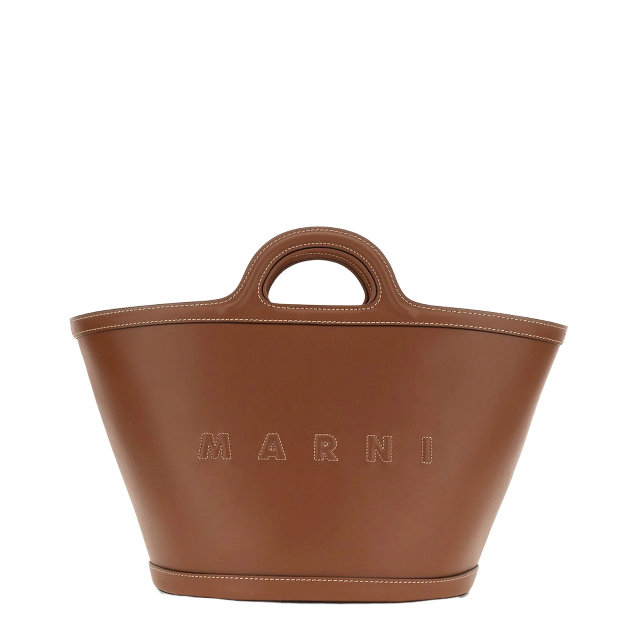 Tropicalia Small Bag In Brown Leather