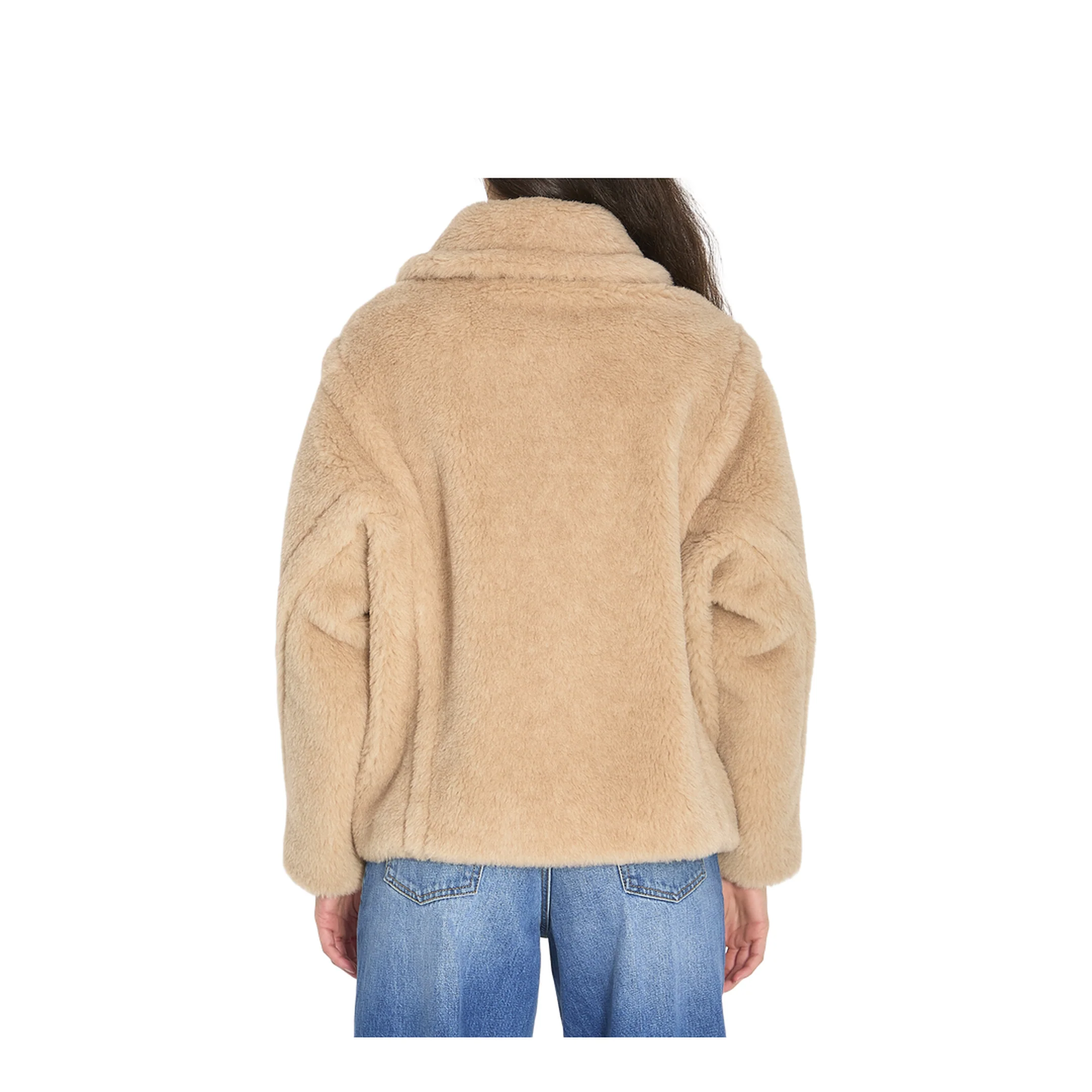 Cropped Teddy Coat - Image 4