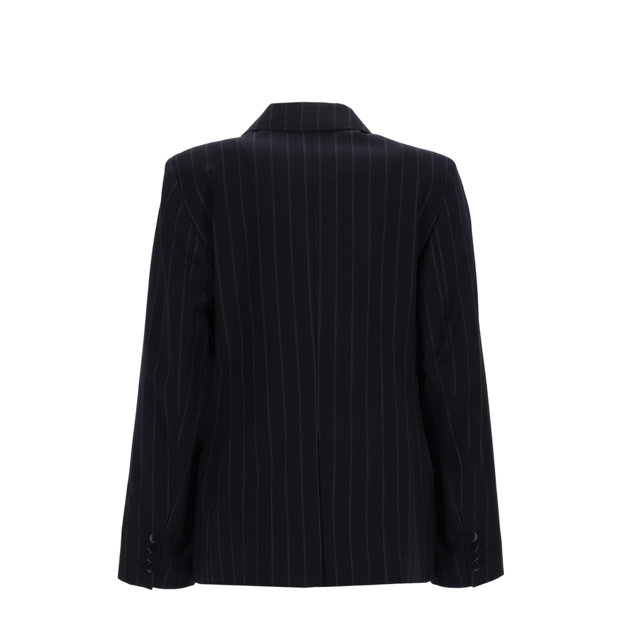 Pinstripe Double-Breasted Blazer - Image 3