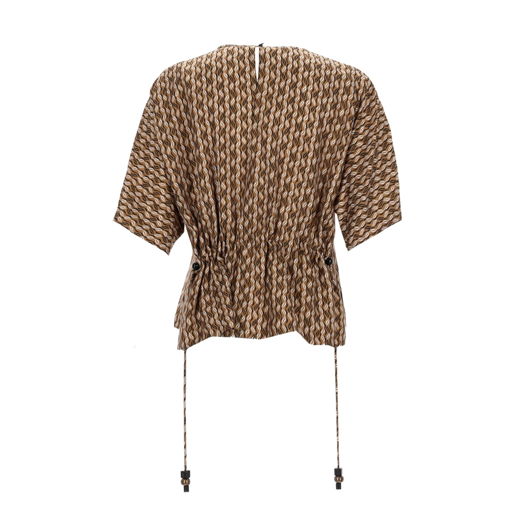 Printed Silk Blouse - Image 2