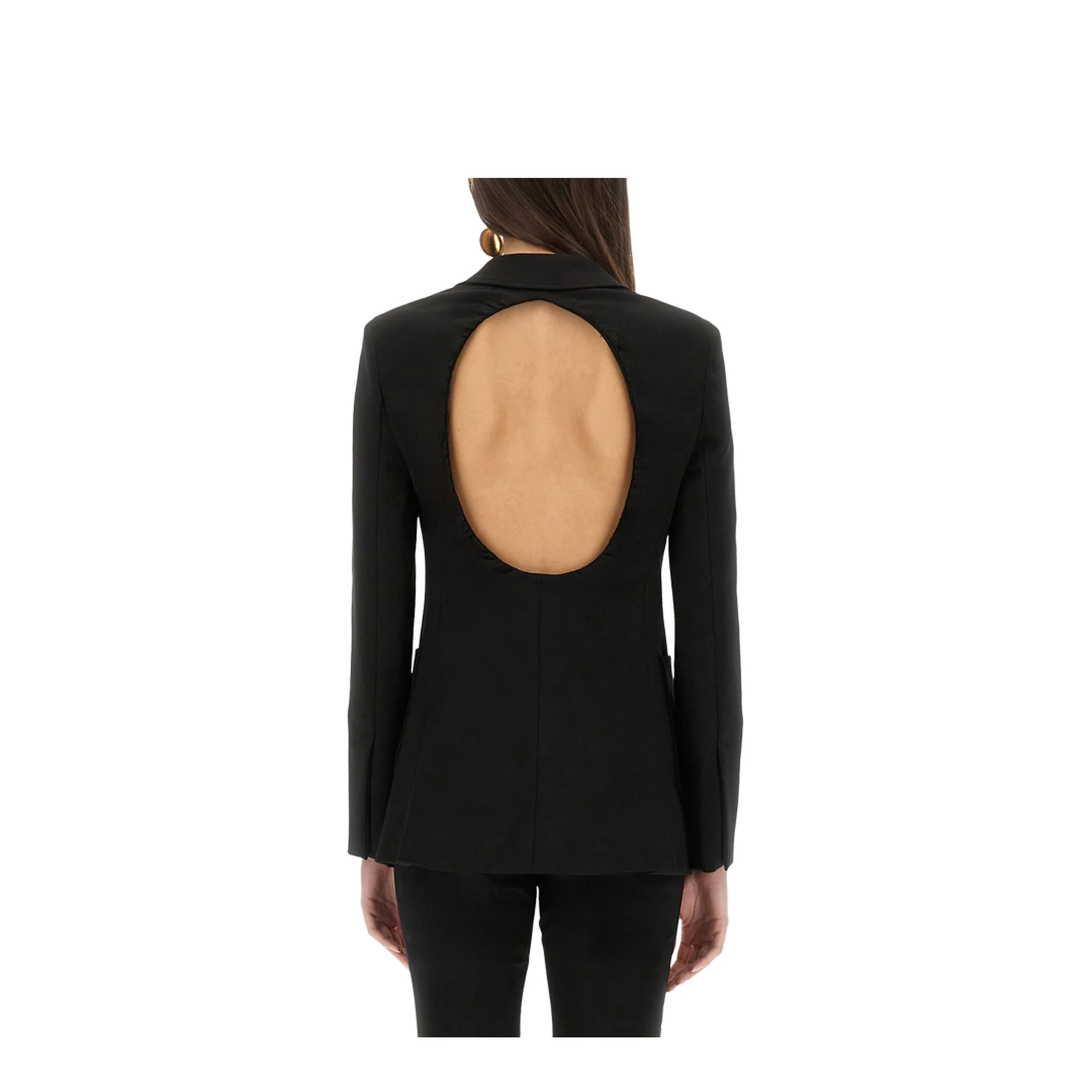 Single-Breasted Blazer - Beige - Image 3
