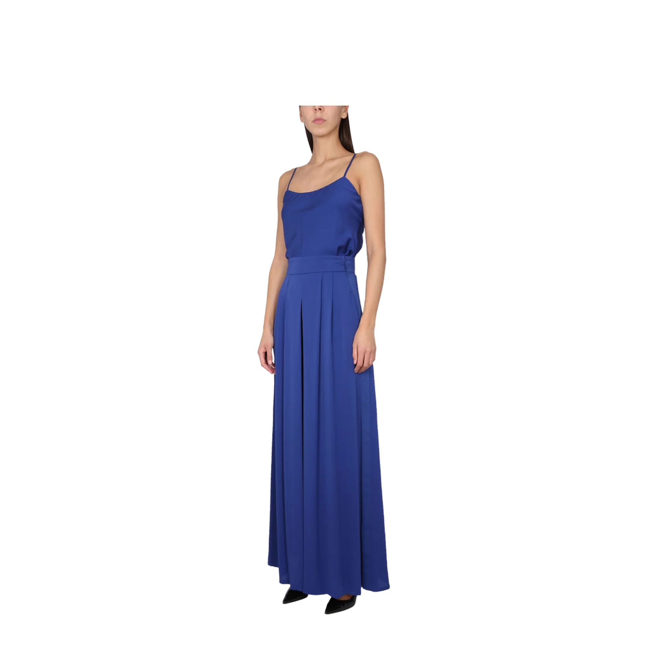 Wide Silk Tuxedo Pants - Image 2