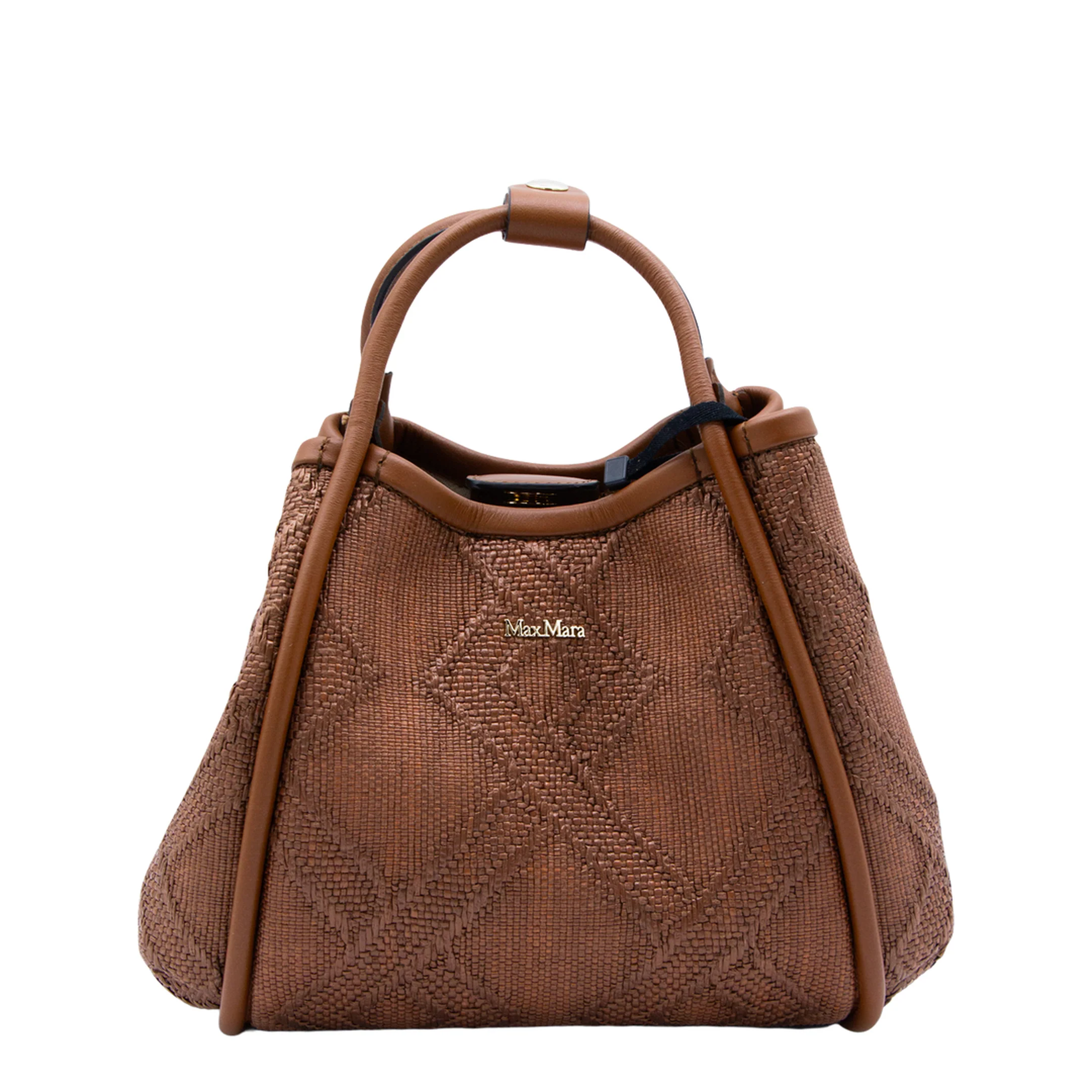 Marin Small Leather Handbag - Brown - Image 4