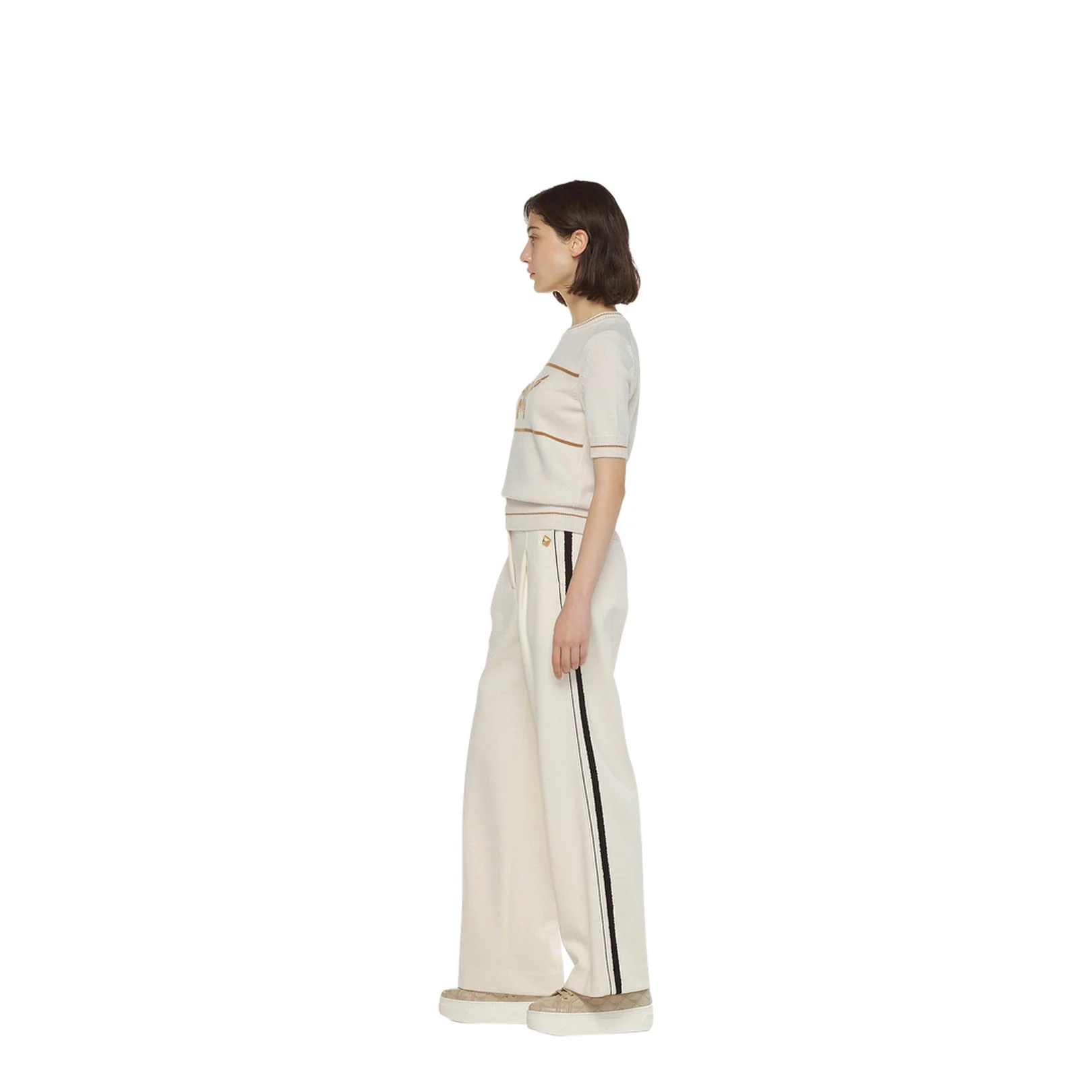 Wide-Leg Bouclé Pants - Image 4