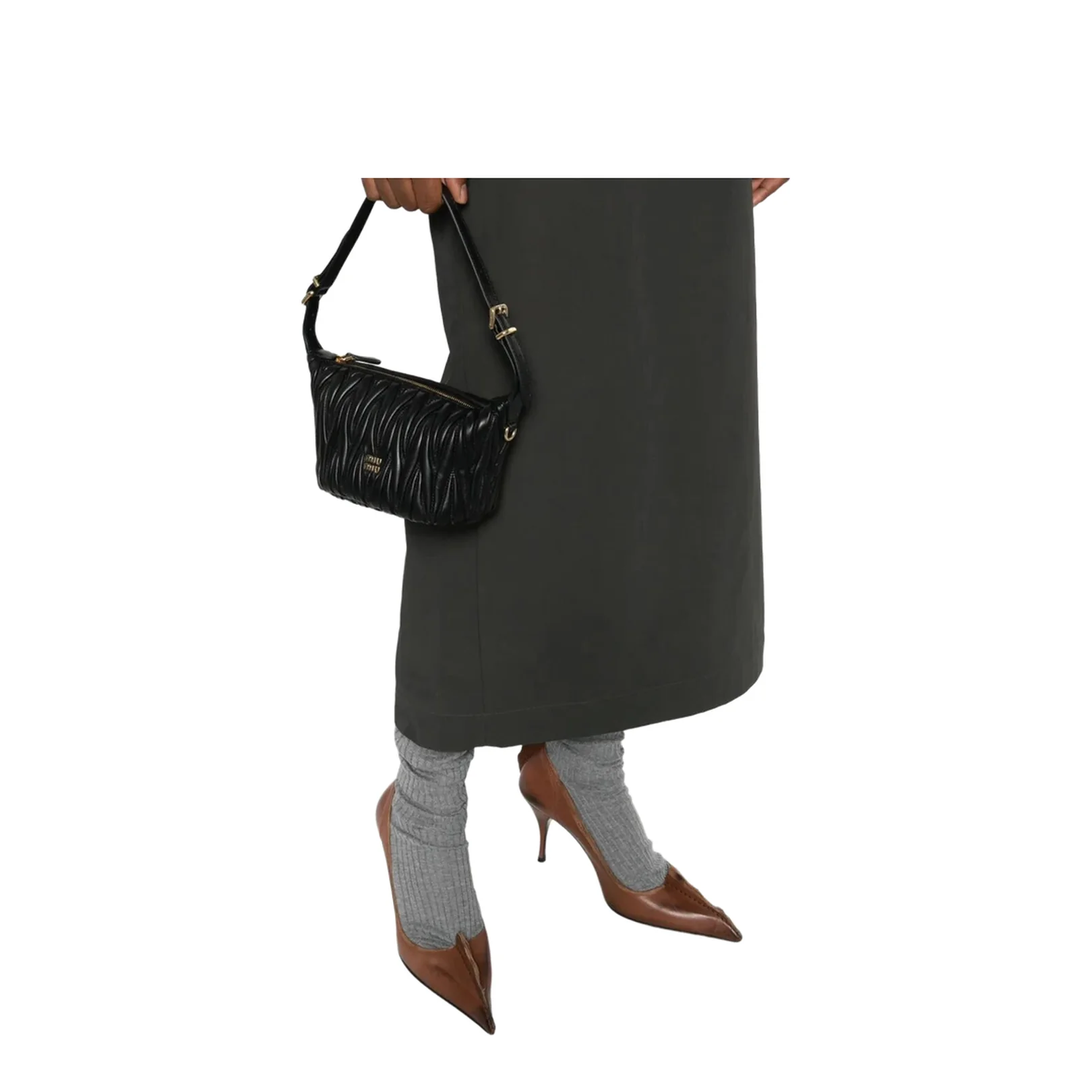 Matelassé Nappa Leather Pouch - Image 2