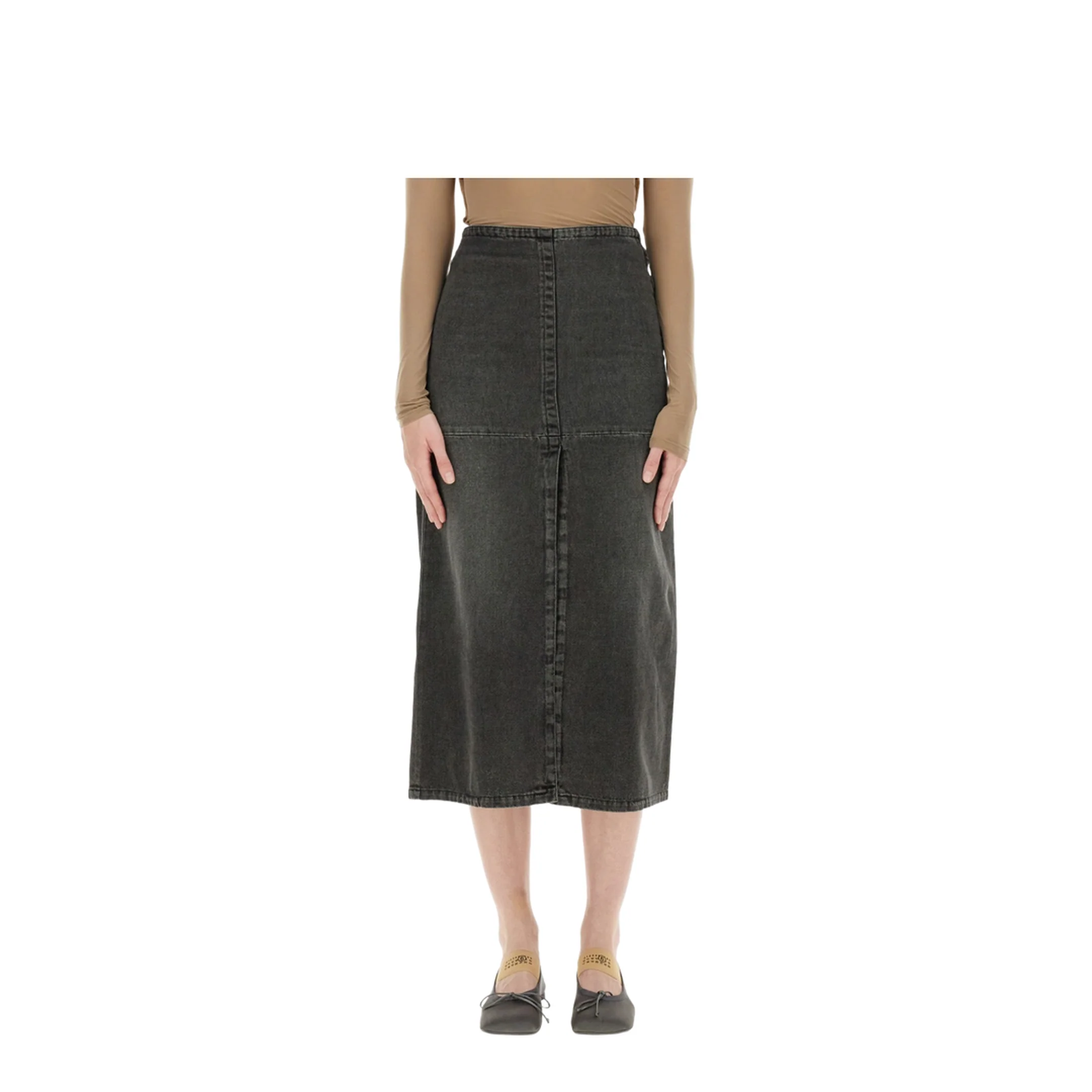 Long Denim Skirt