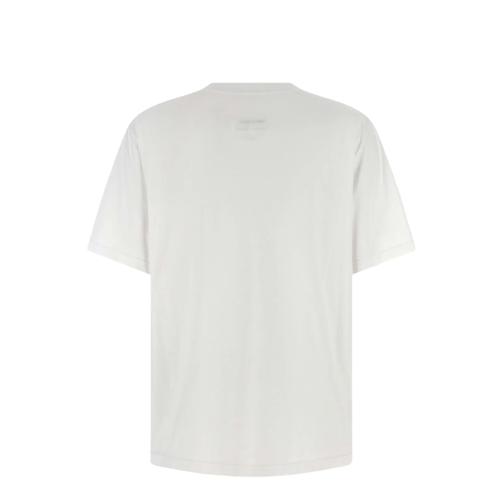 White Cotton Crew Neck Short Sleeves - Image 2