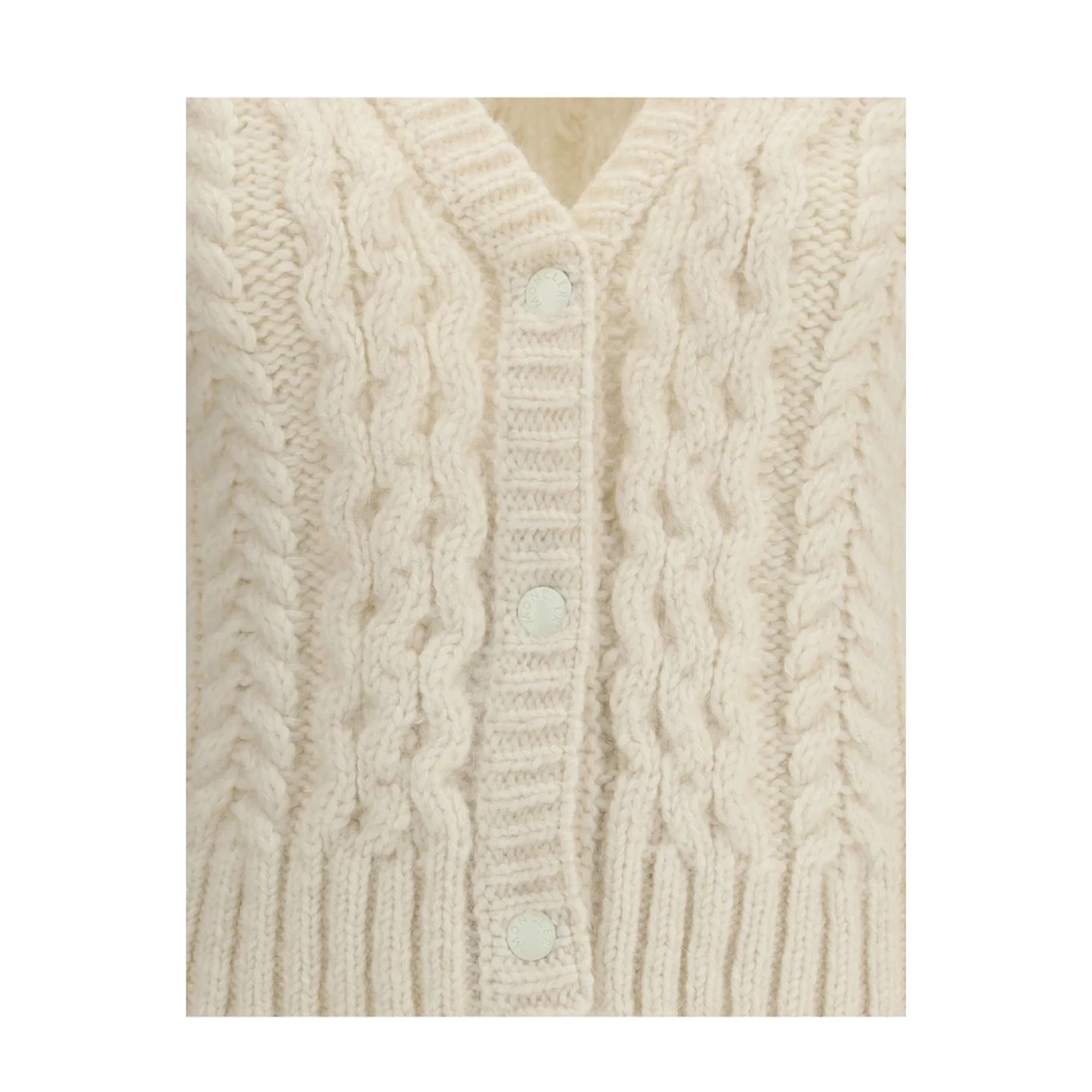 Alpaca Blend V-Neck Cardigan - Image 3