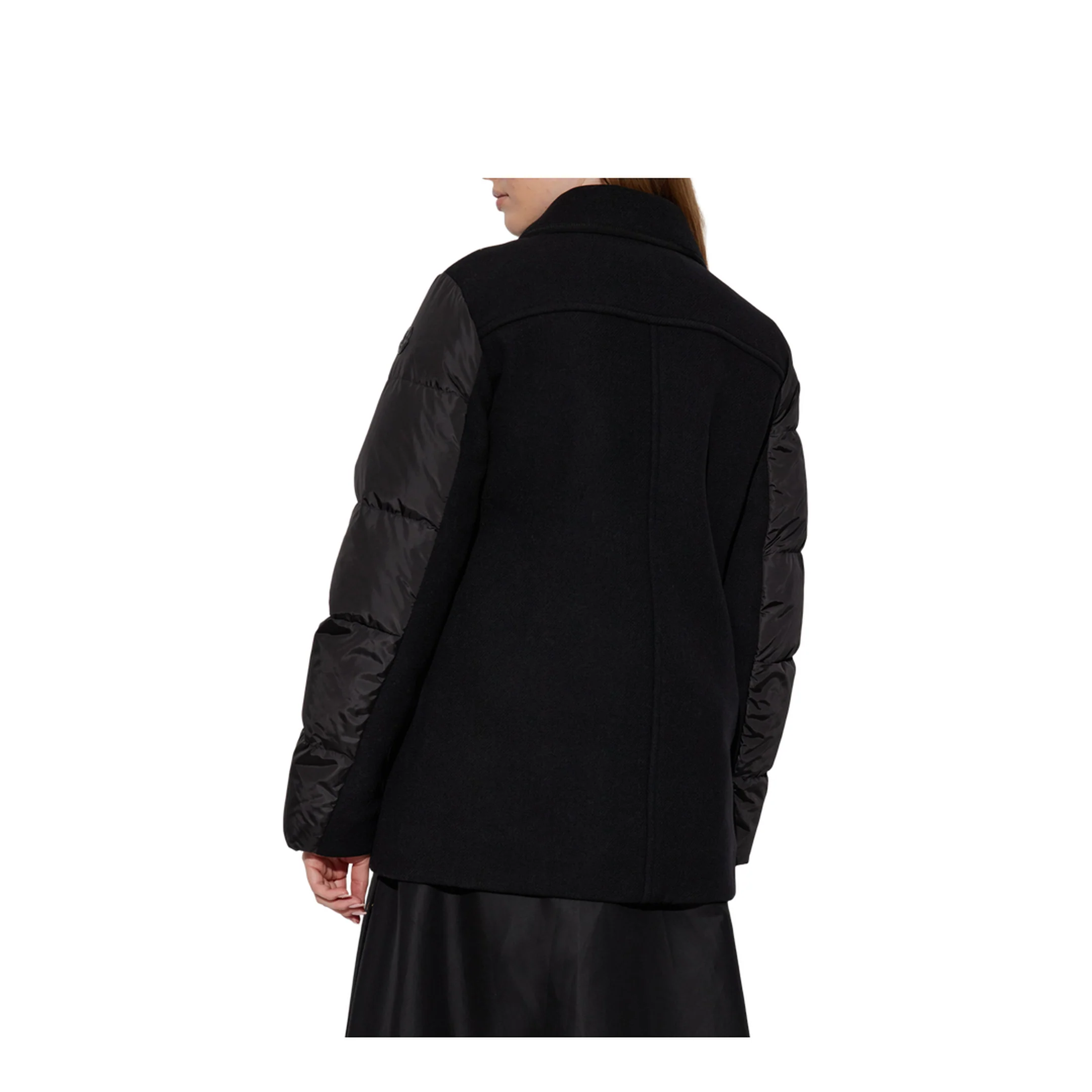Black Chaillo Wool Down Coat - Image 4