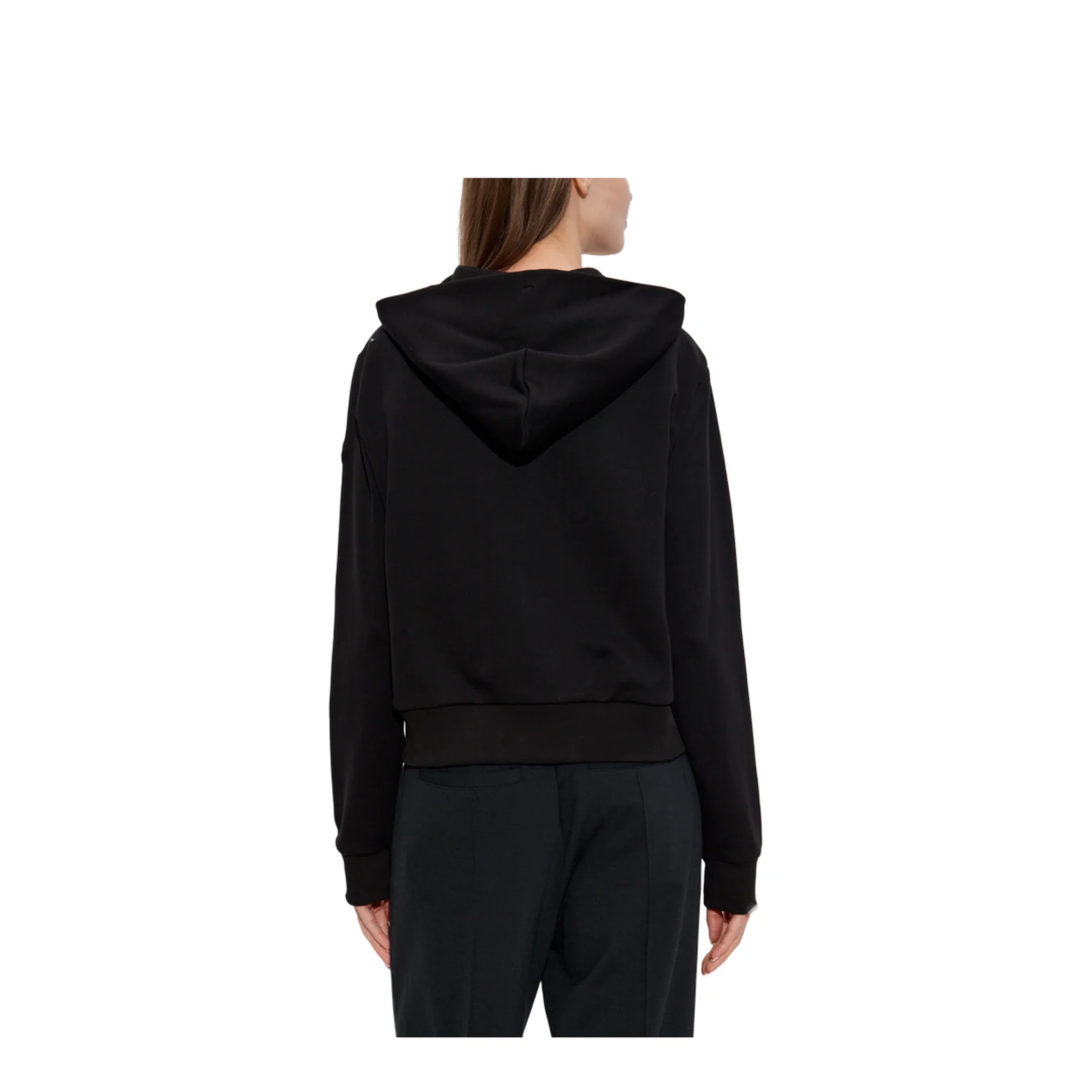 Black Hooded Zip Sweatshirt - Image 4