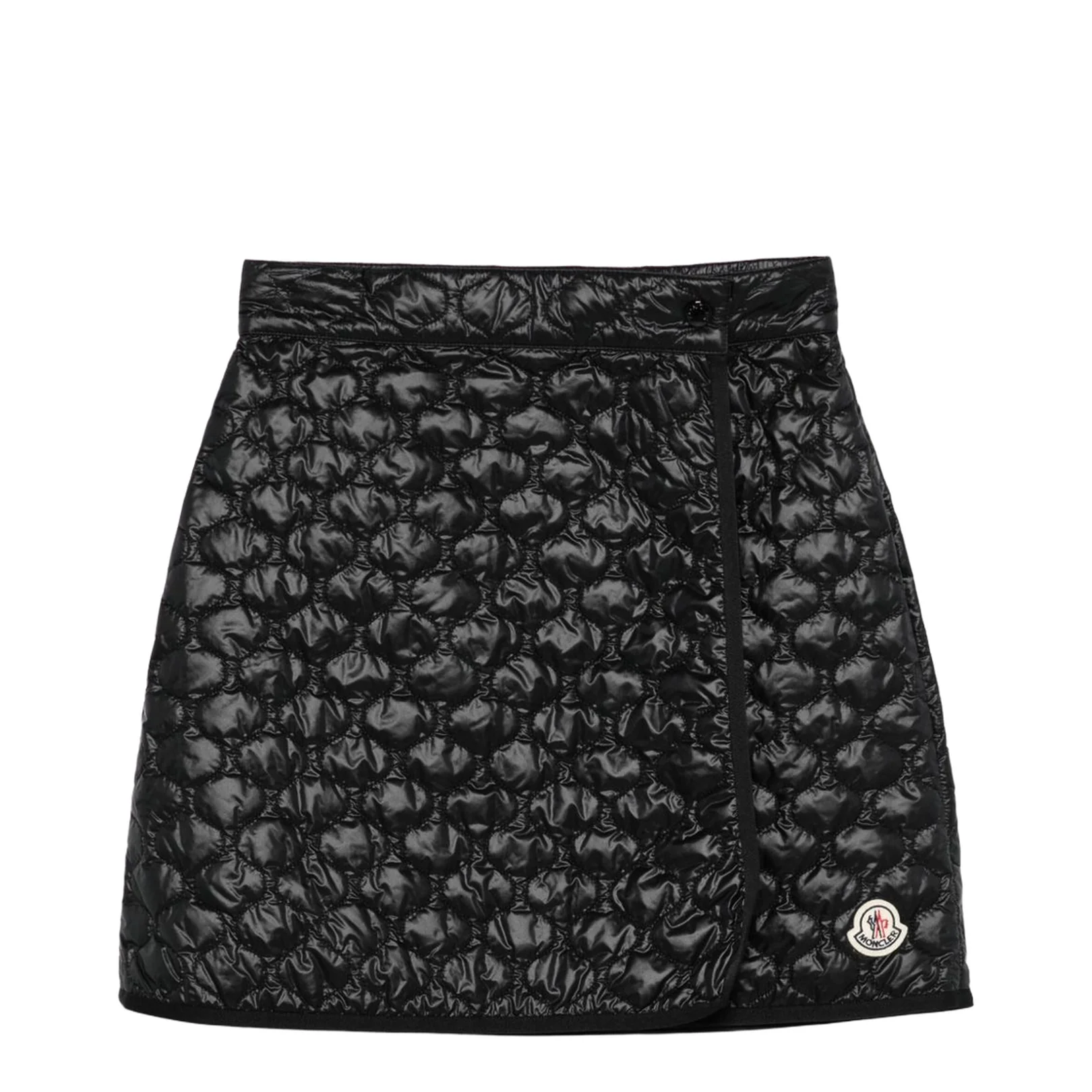Square-Quilted Padded Mini Skirt