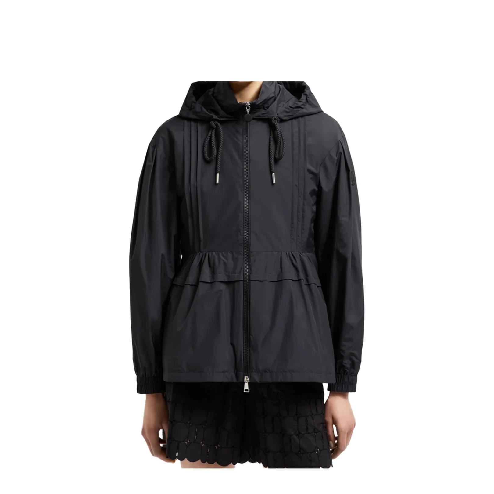 Black Vabre Hooded Parka Jacket - Image 2