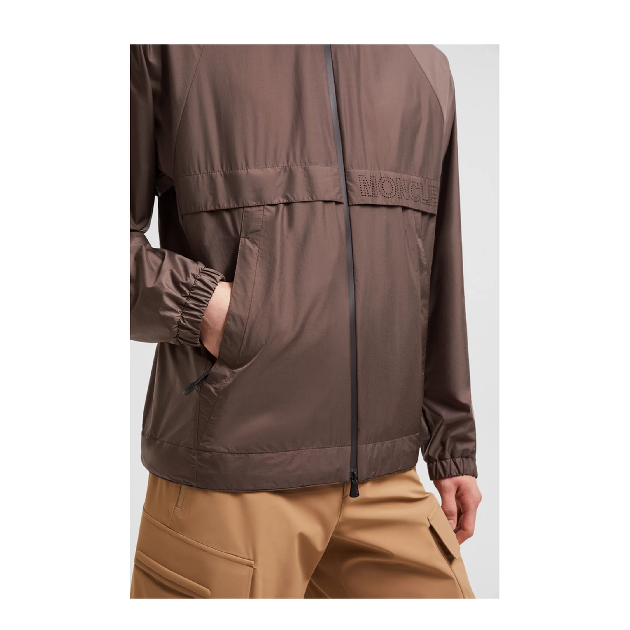 Brown Negara Packable Hooded Windbreaker - Image 5