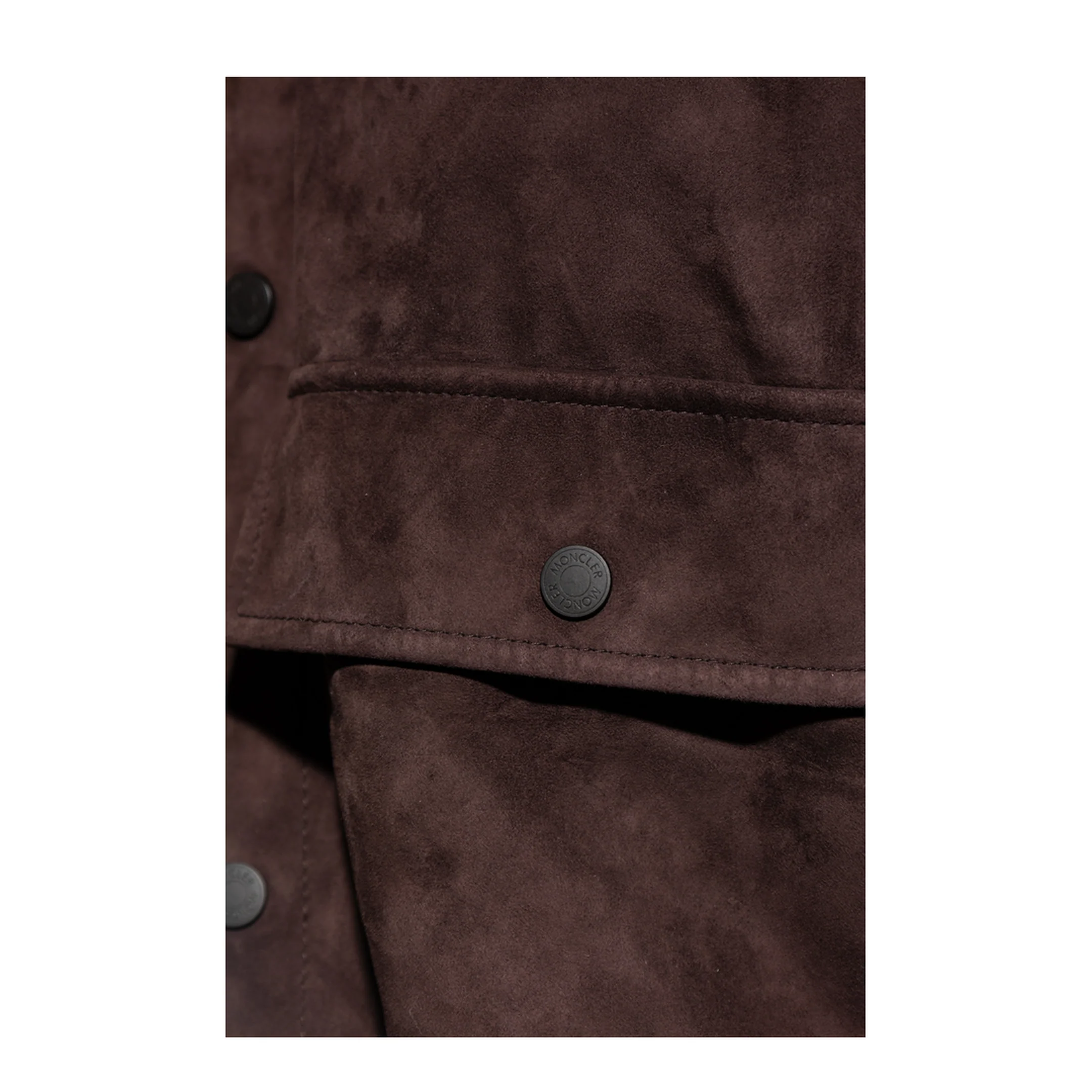 Brown Wool & Suede Cardigan - Image 5